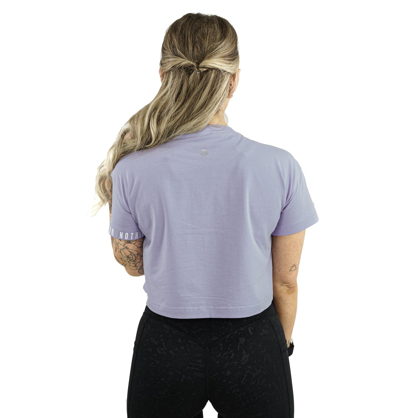 Madi Crop Tee Lavender