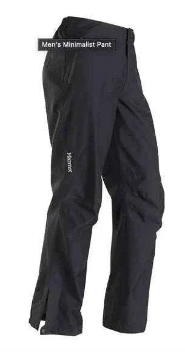Marmot Men's Minimalist Gore-Tex Rain Pants with Ankle-Zippers Size XXL