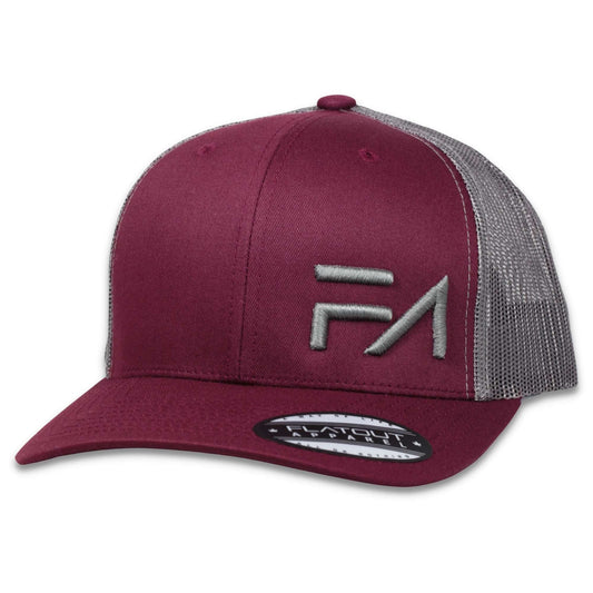 FA Trucker Maroon / Gray