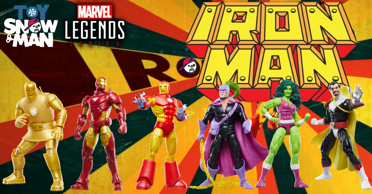Marvel Legends - Retro Iron Man Wave - Set of 6