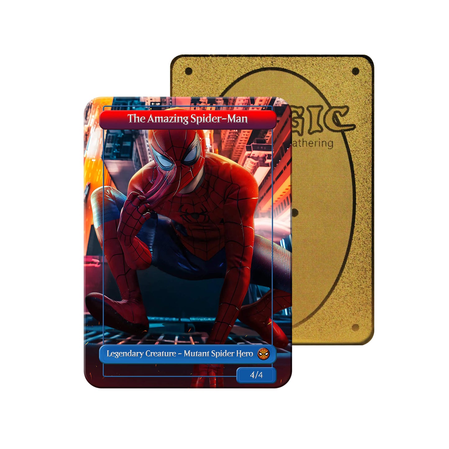 Human Spider Metal Orica Card