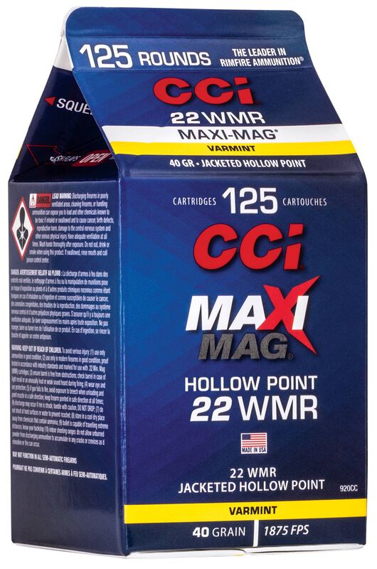 CCI Maxi-Mag 22 WMR 40 Grain