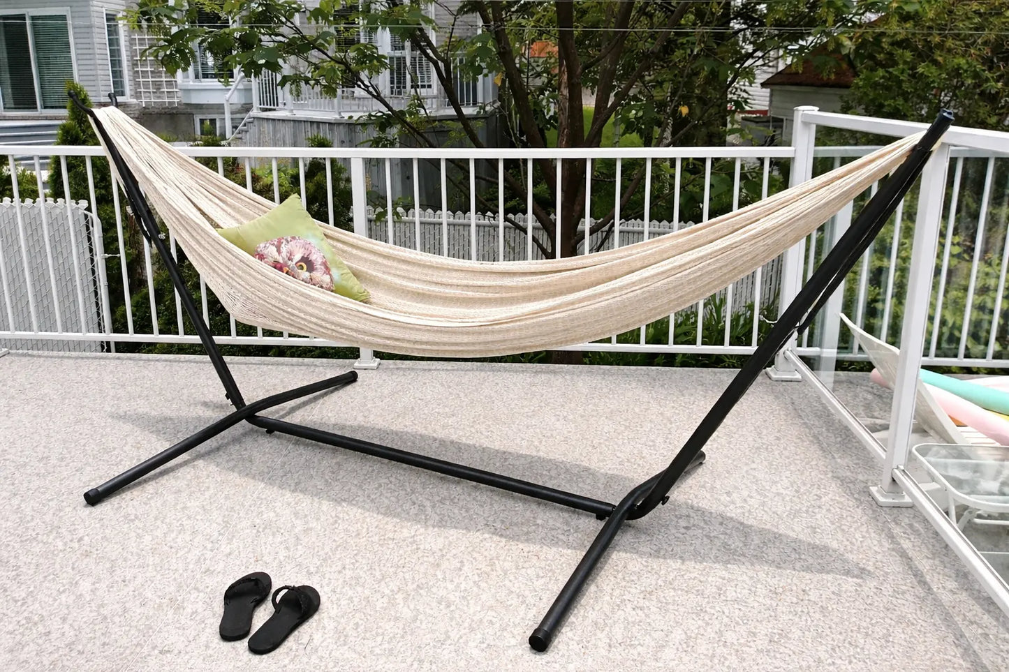 XL Thick Cord Mayan Hammock with Universal Stand