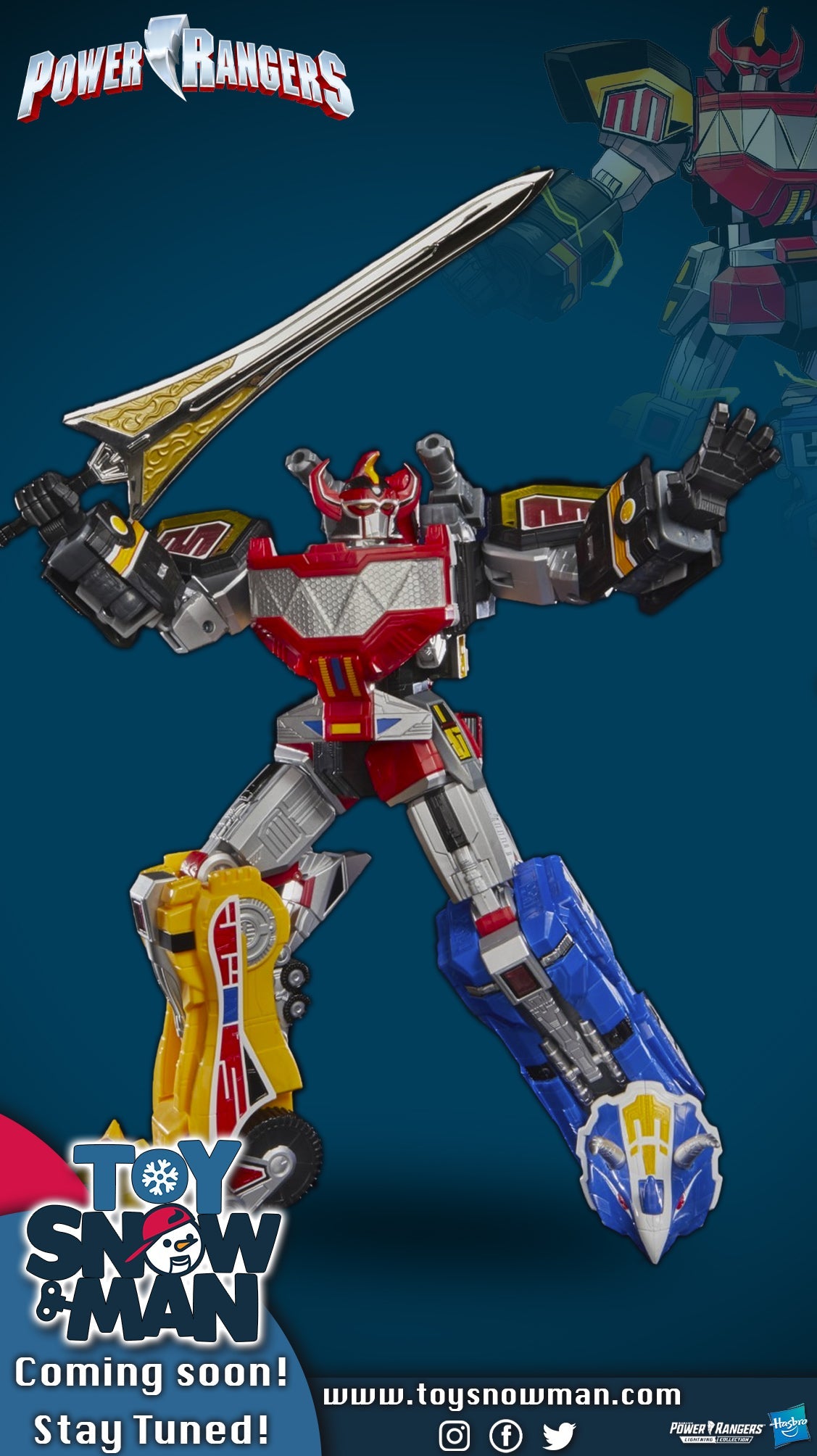 Power Rangers Lightning Collection Mighty Morphin Dino Megazord