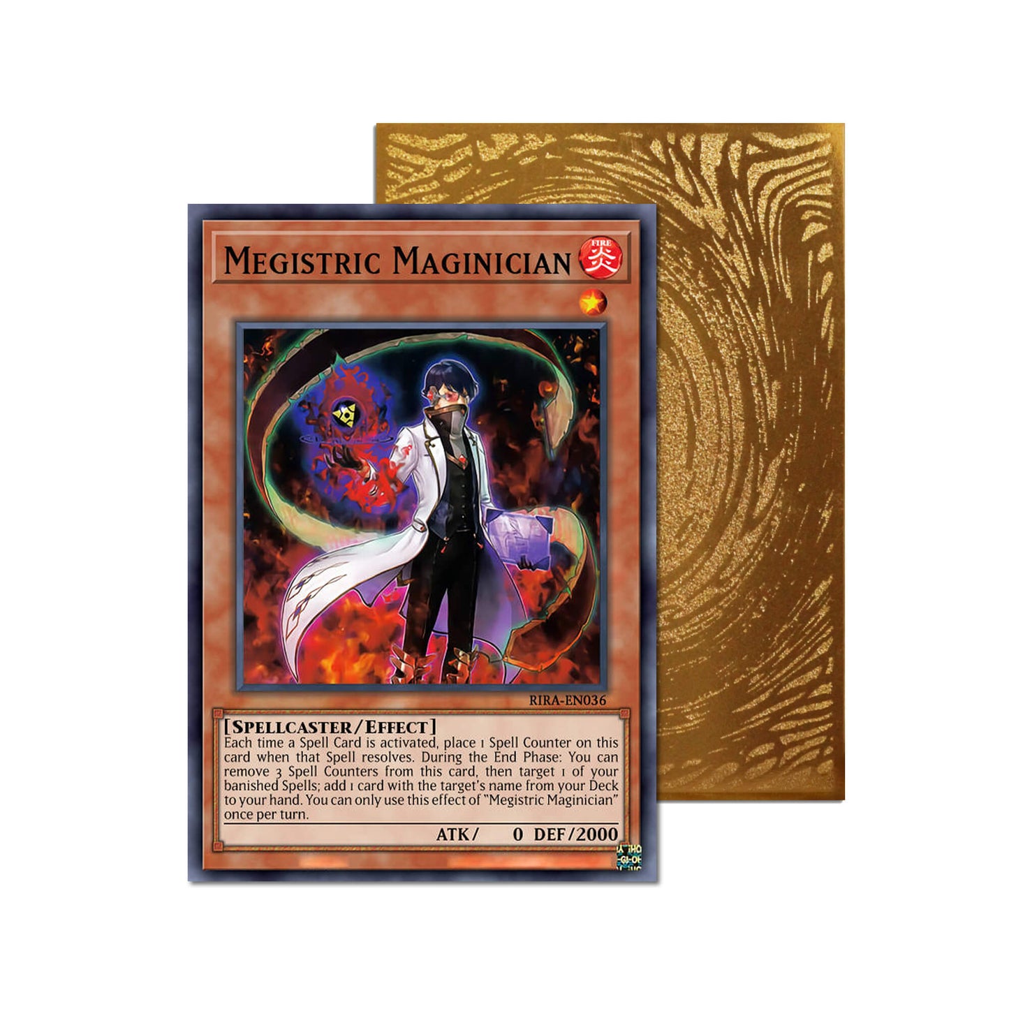 Megistric Maginician Metal Orica Card