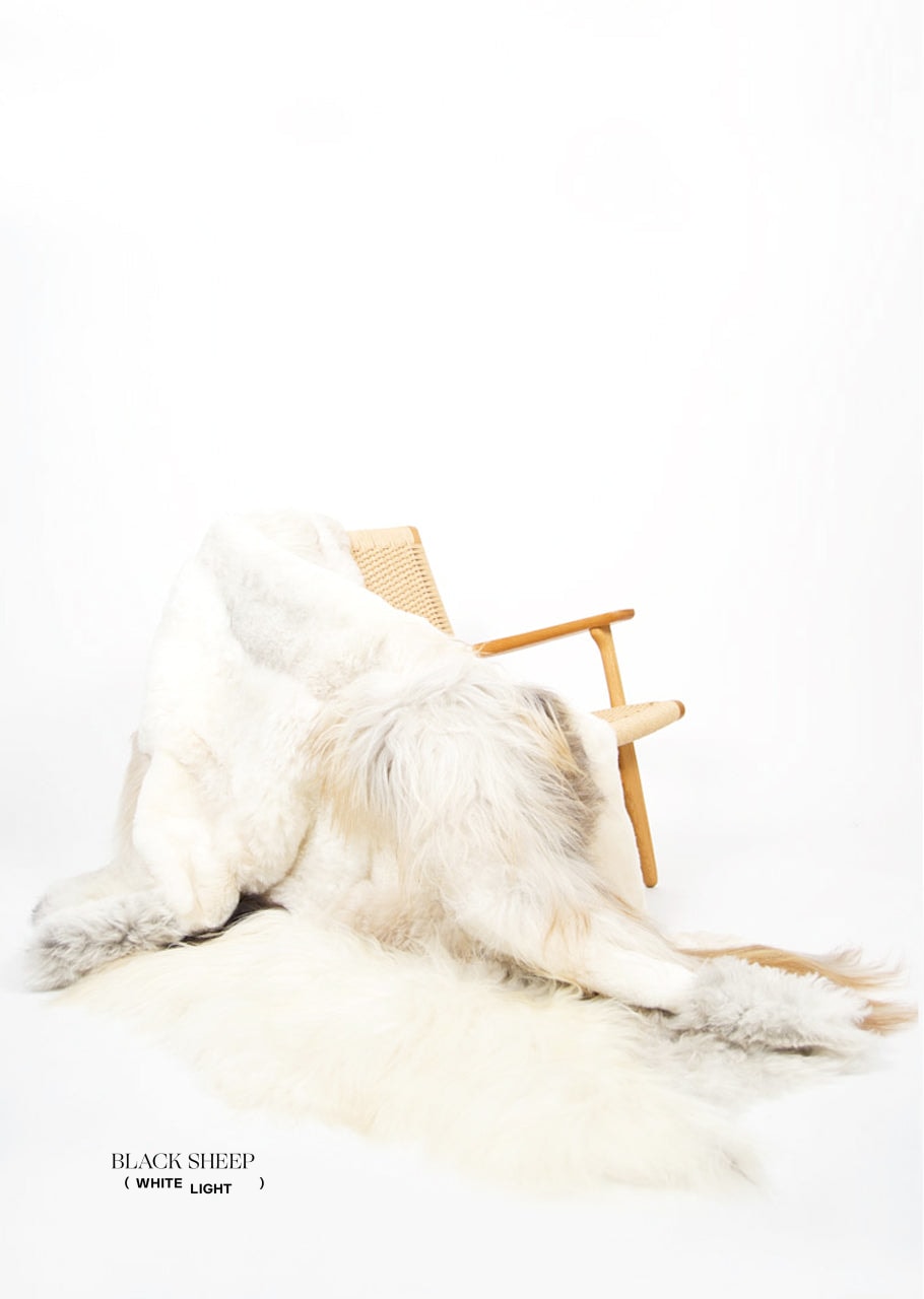 Brown Melange Sheepskin Rug