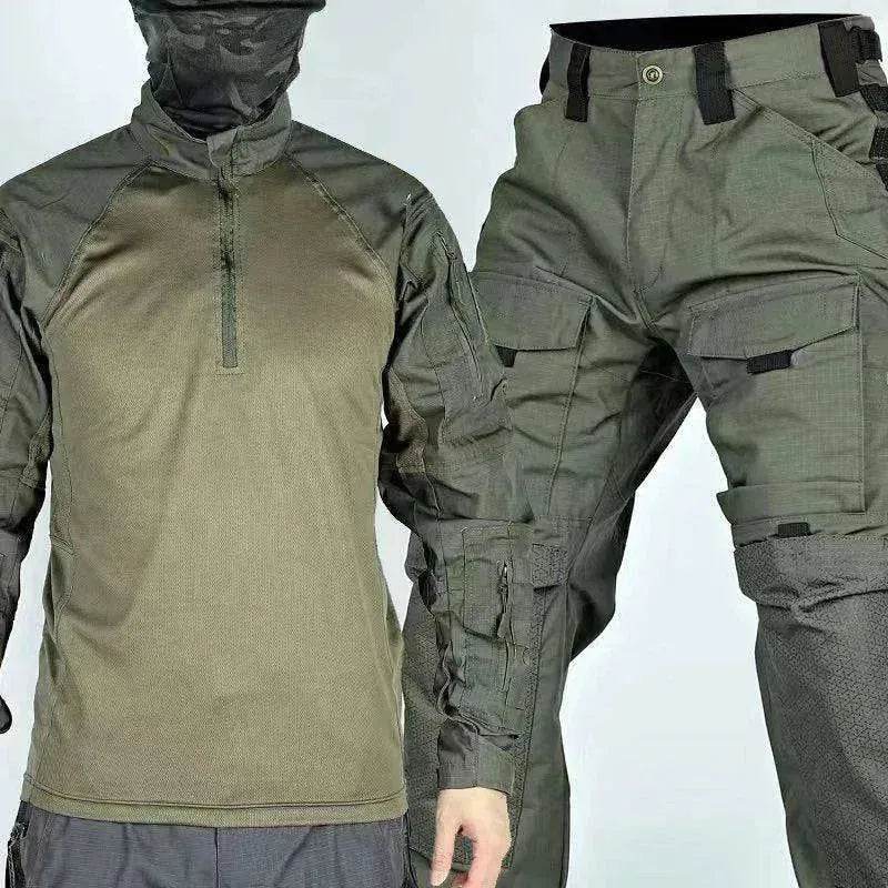 Men's Long Sleeve Spring And Autumn Training Wear Camouflage Suit