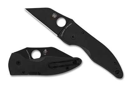 Spyderco MicroJimbo™ Black G-10 Black Blade