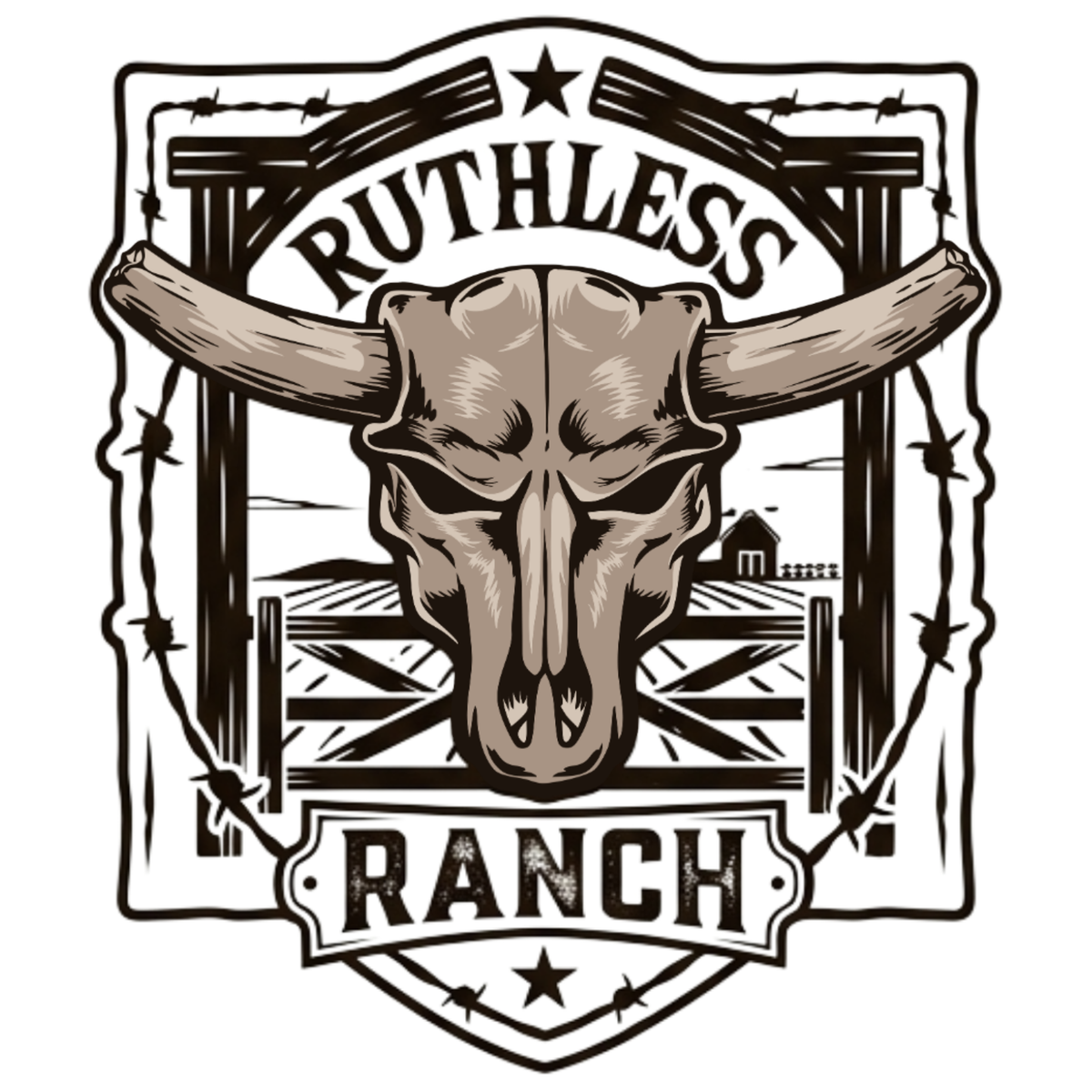 RUTHLESS RANCH HEAVYWEIGHT HOODIE | Saddle