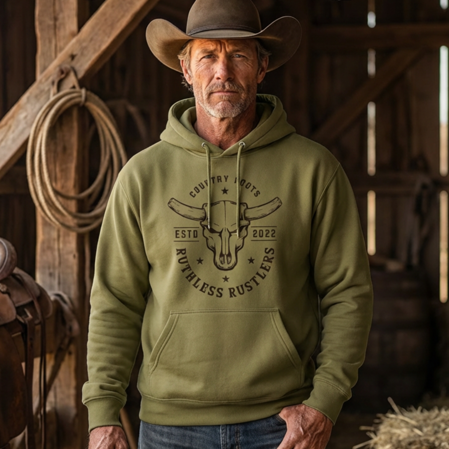 Ruthless Rustlers Country Roots Hoodie