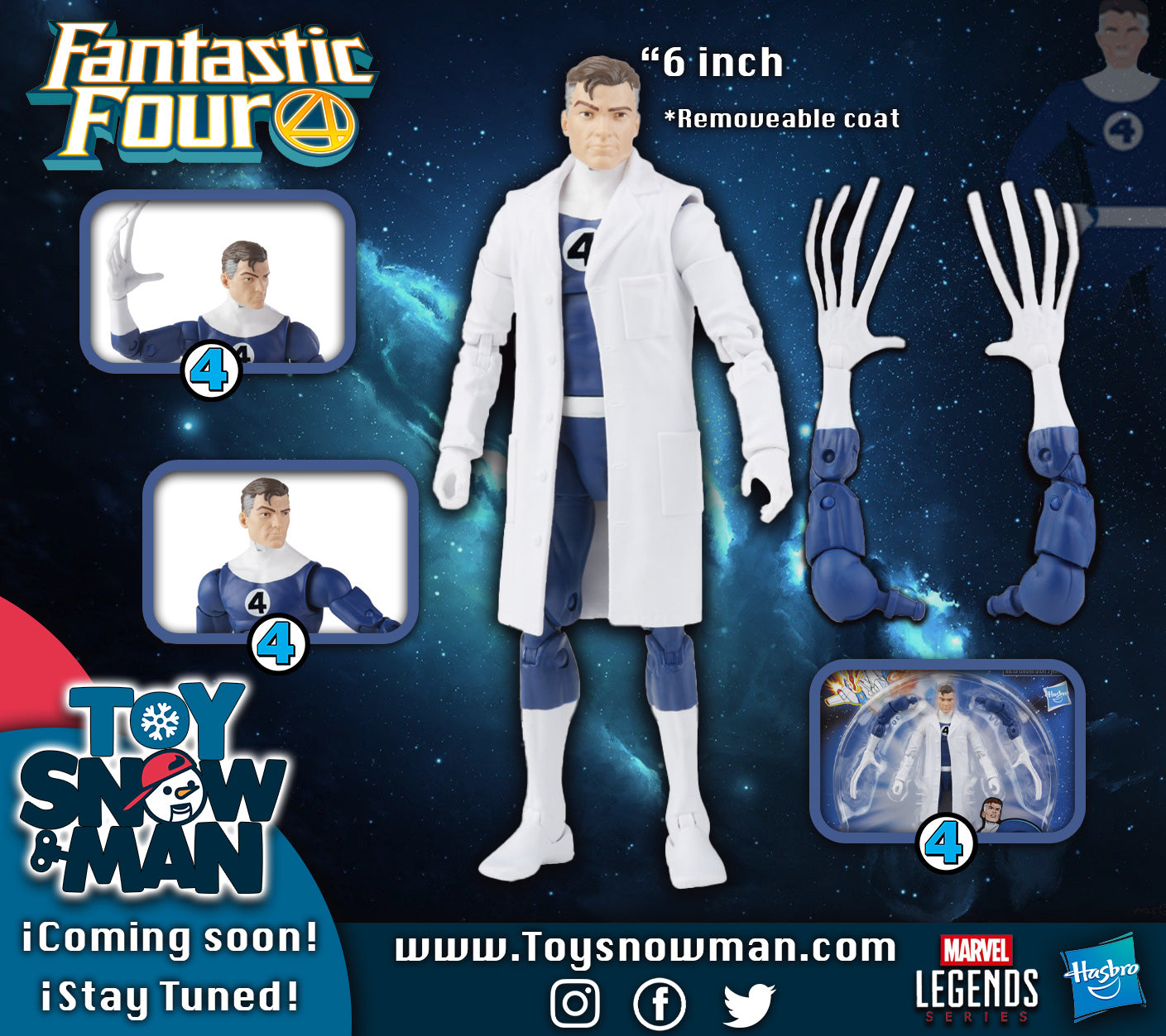 Hasbro Marvel Legends Series Retro Mr. Fantastic