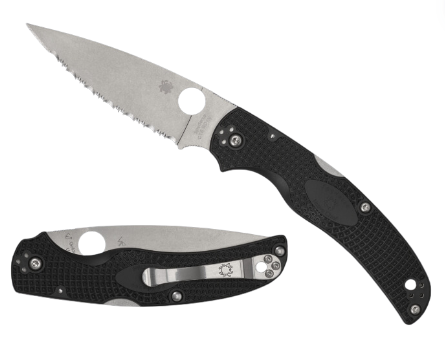 Spyderco Native Chief™ Black Lightweight - Serrated Edge