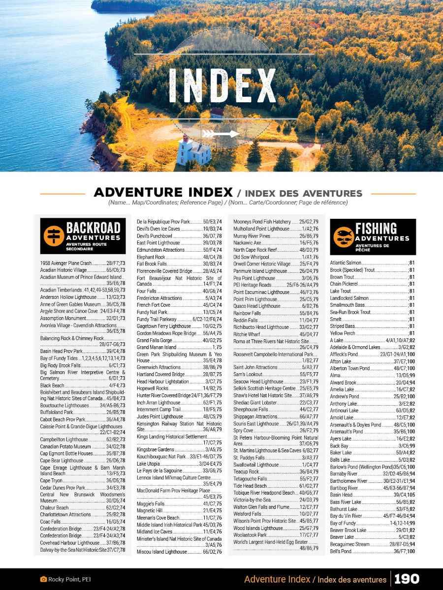 New Brunswick & PEI Backroad Mapbook
