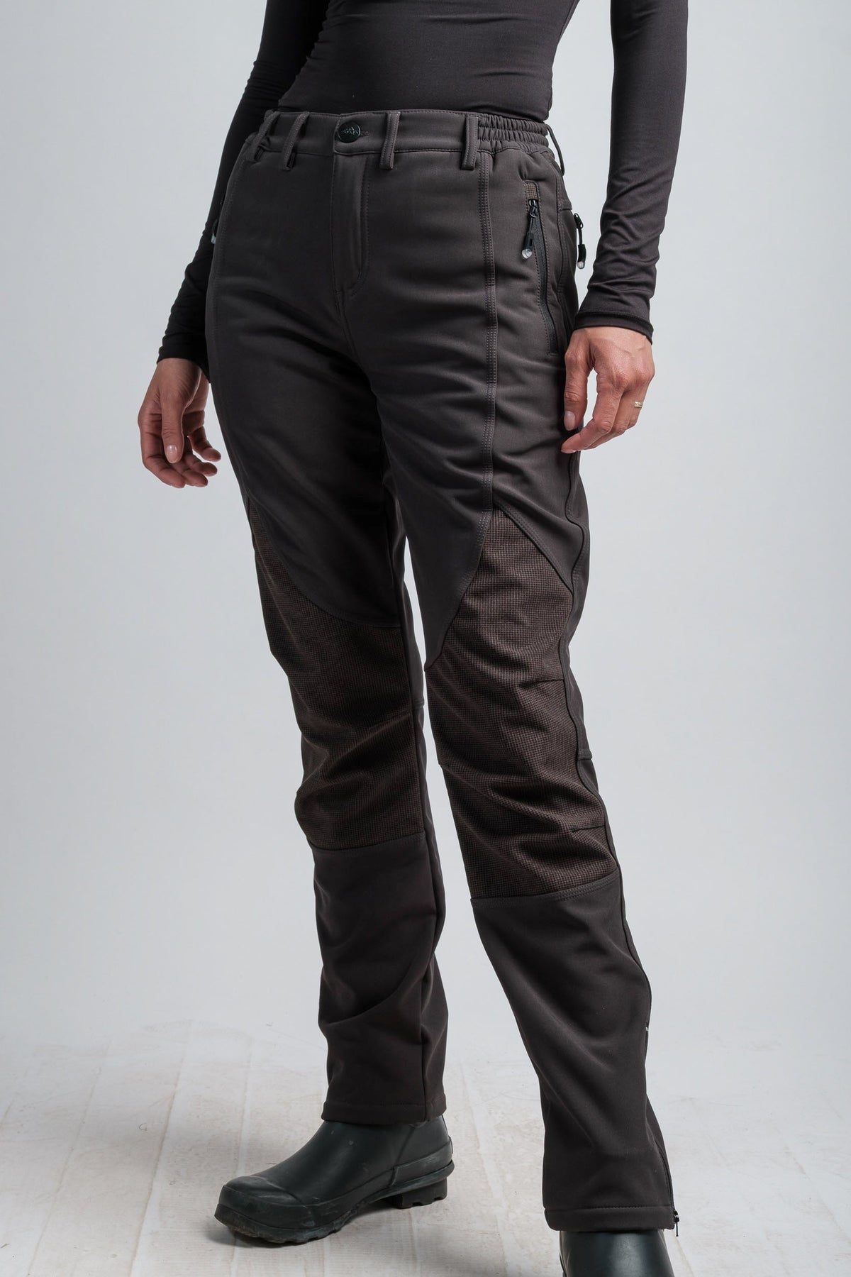 PRO Women's Gray High Waist V2 Adventure Water Resistant Pants