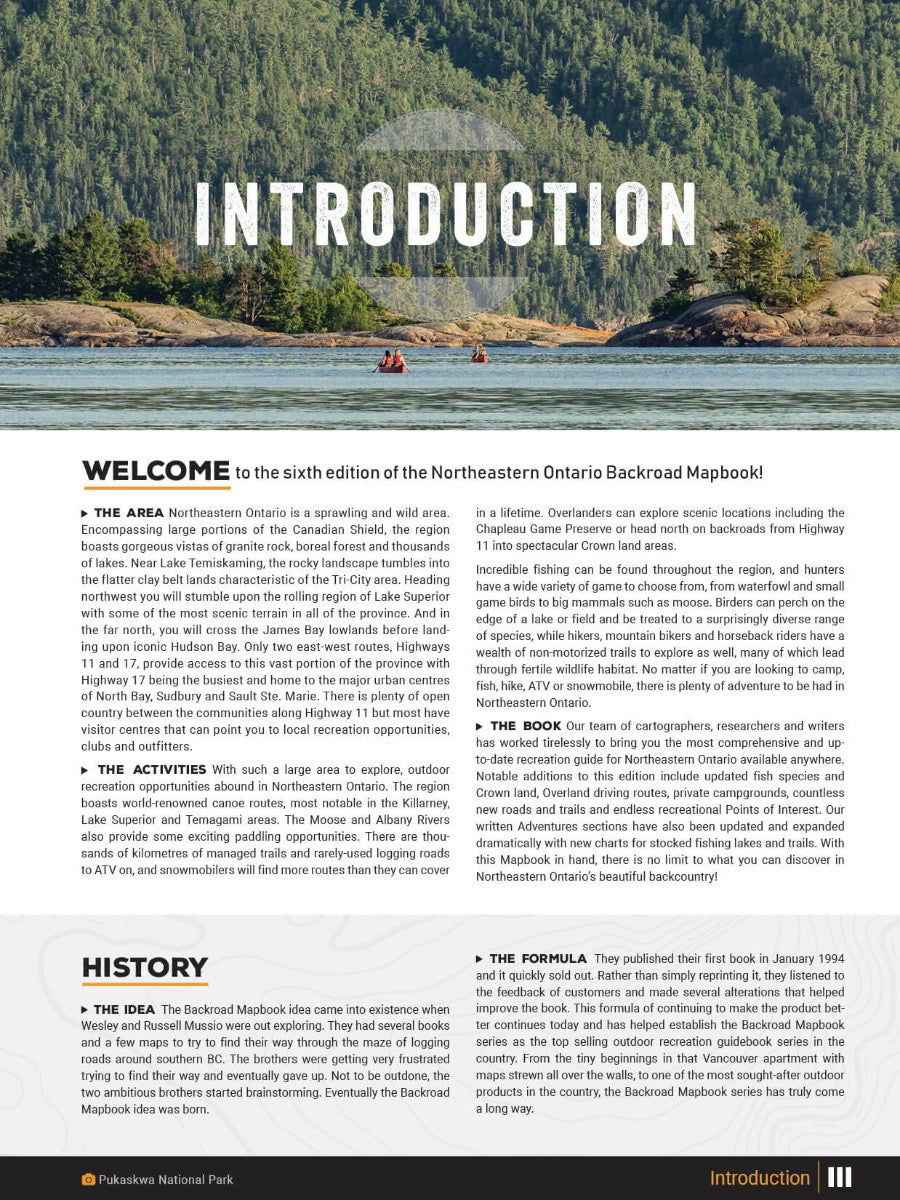 Northeastern Ontario Backroad Mapbook