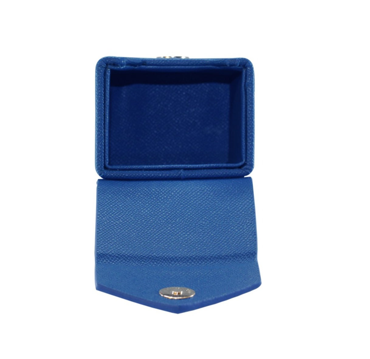 Blue - Hard Shell - Textured Leather - Deck Box - With Belt Loop