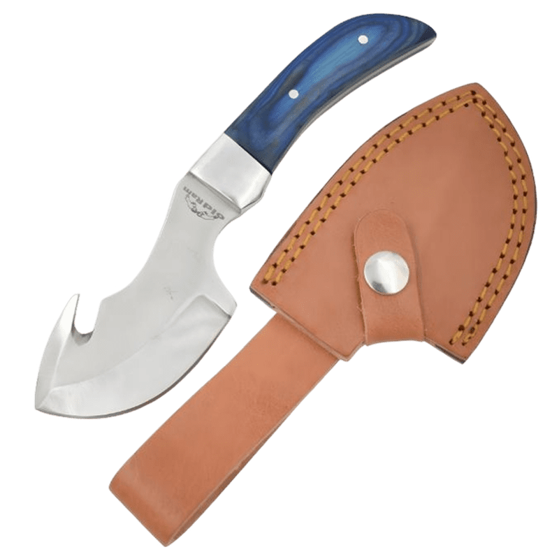 7.5" Old Ram Fixed Blade Gut Hook Knife (OR-4069W)
