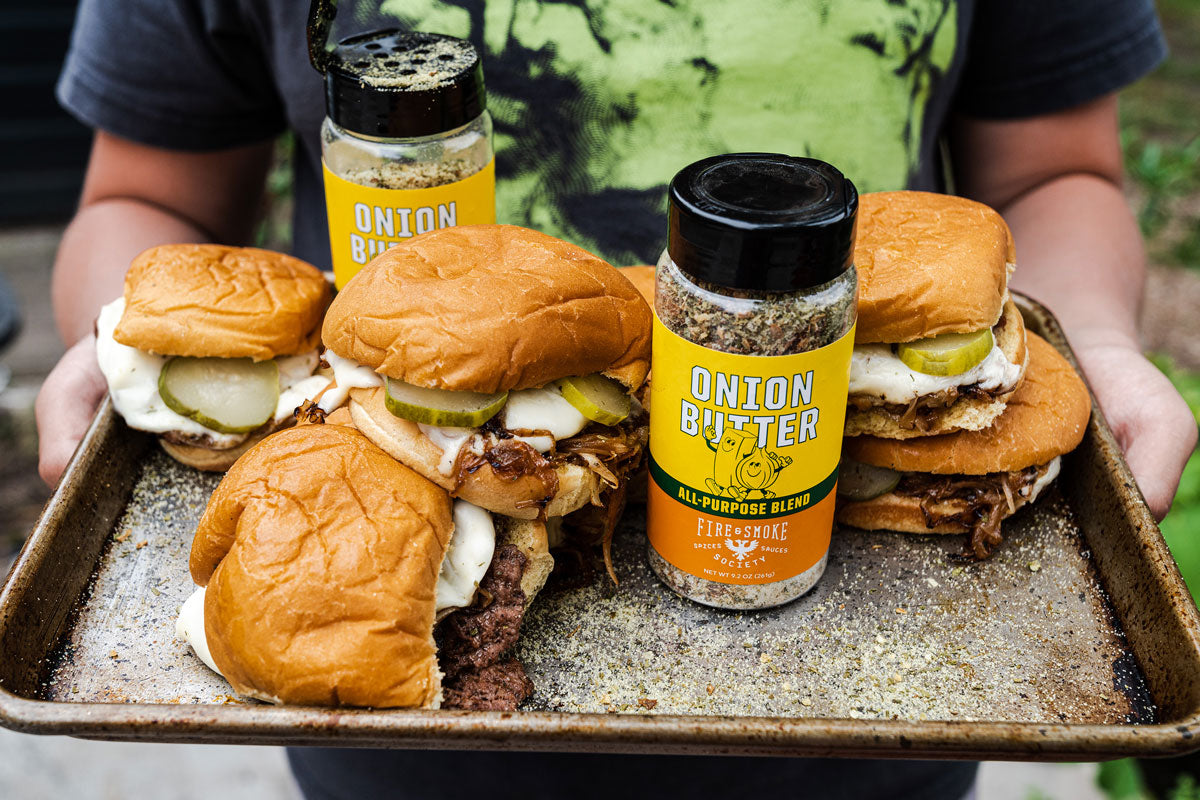 Fire & Smoke Society Onion Butter All Purpose Seasoning Blend, BBQ Rub, 9.2 oz