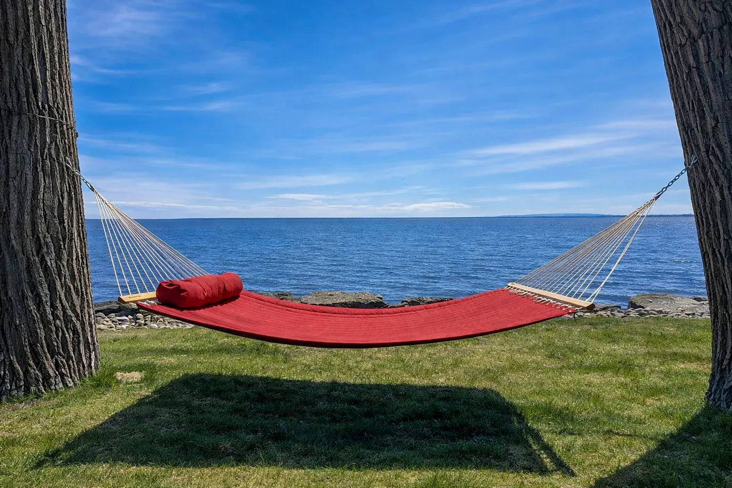 Olefin Double Quilted Hammock with Matching Pillow