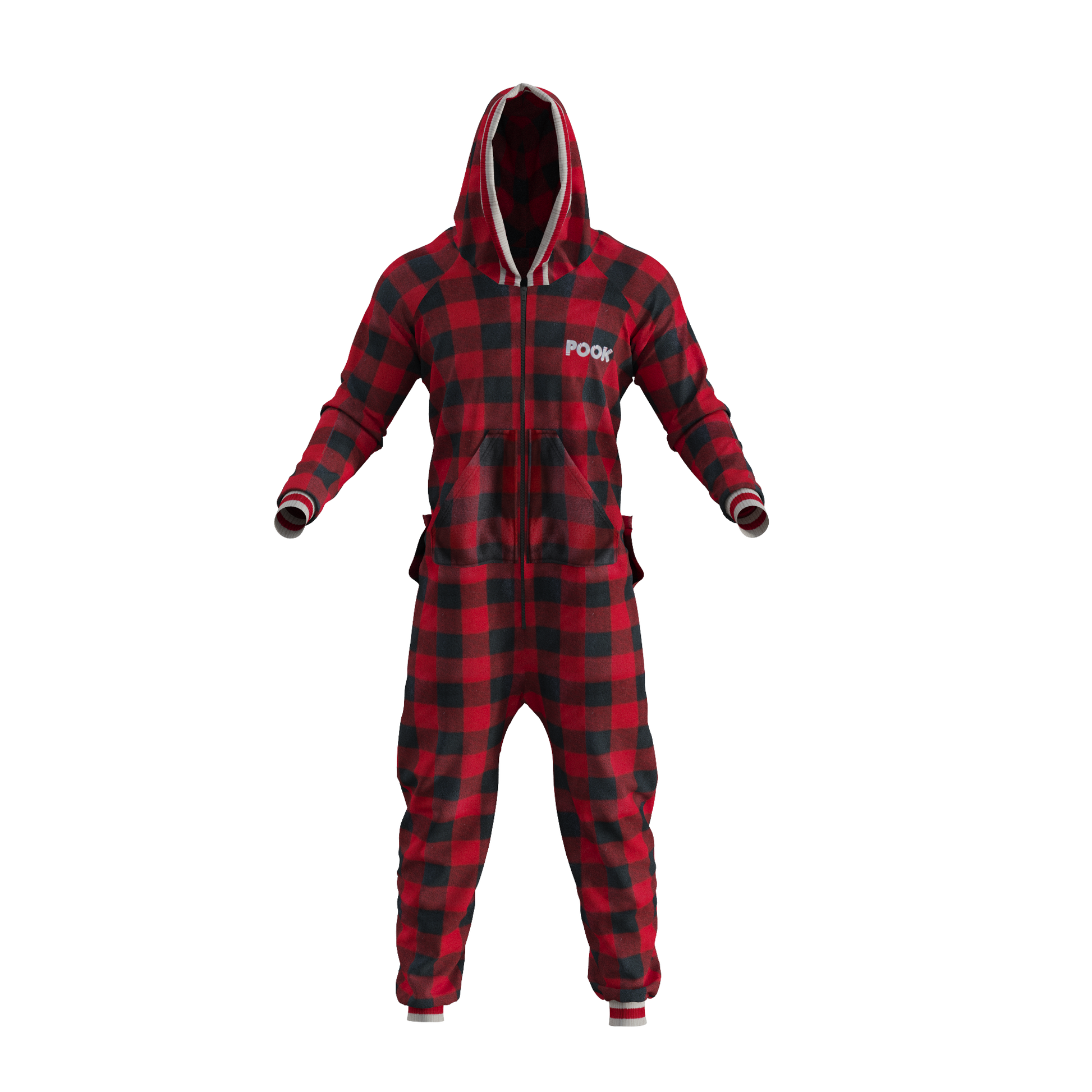 Pook Onesie - Red (Adult Unisex)