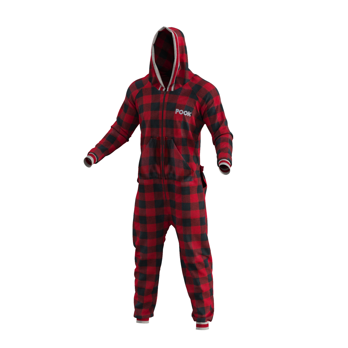 Pook Unisex Fleece Onesie Red