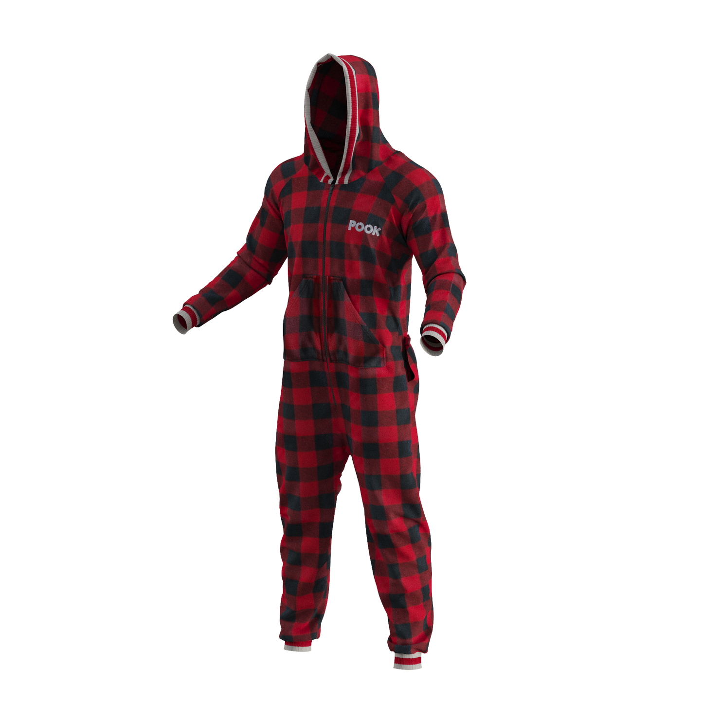 Pook Onesie - Red (Adult Unisex)