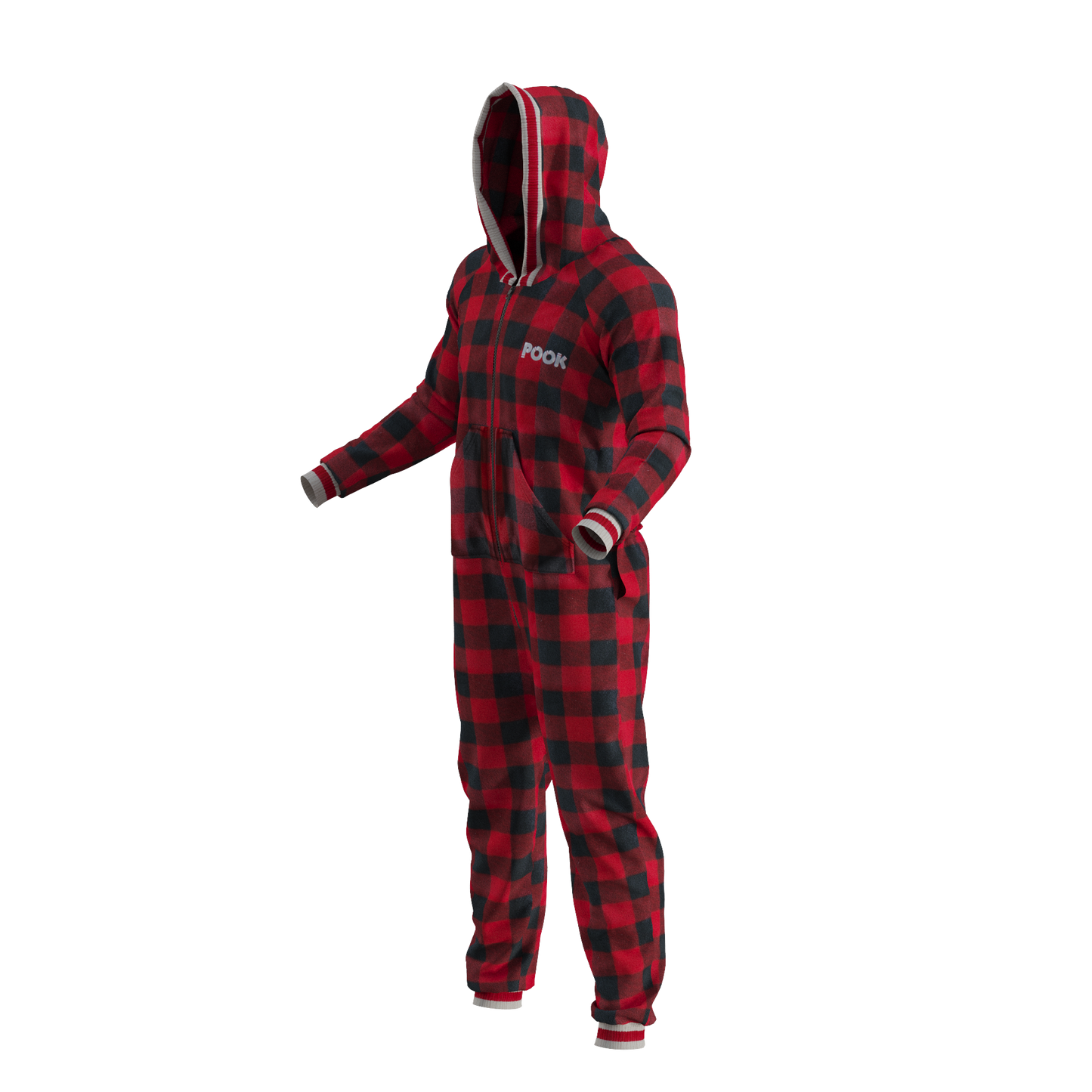 Pook Onesie - Red (Adult Unisex)