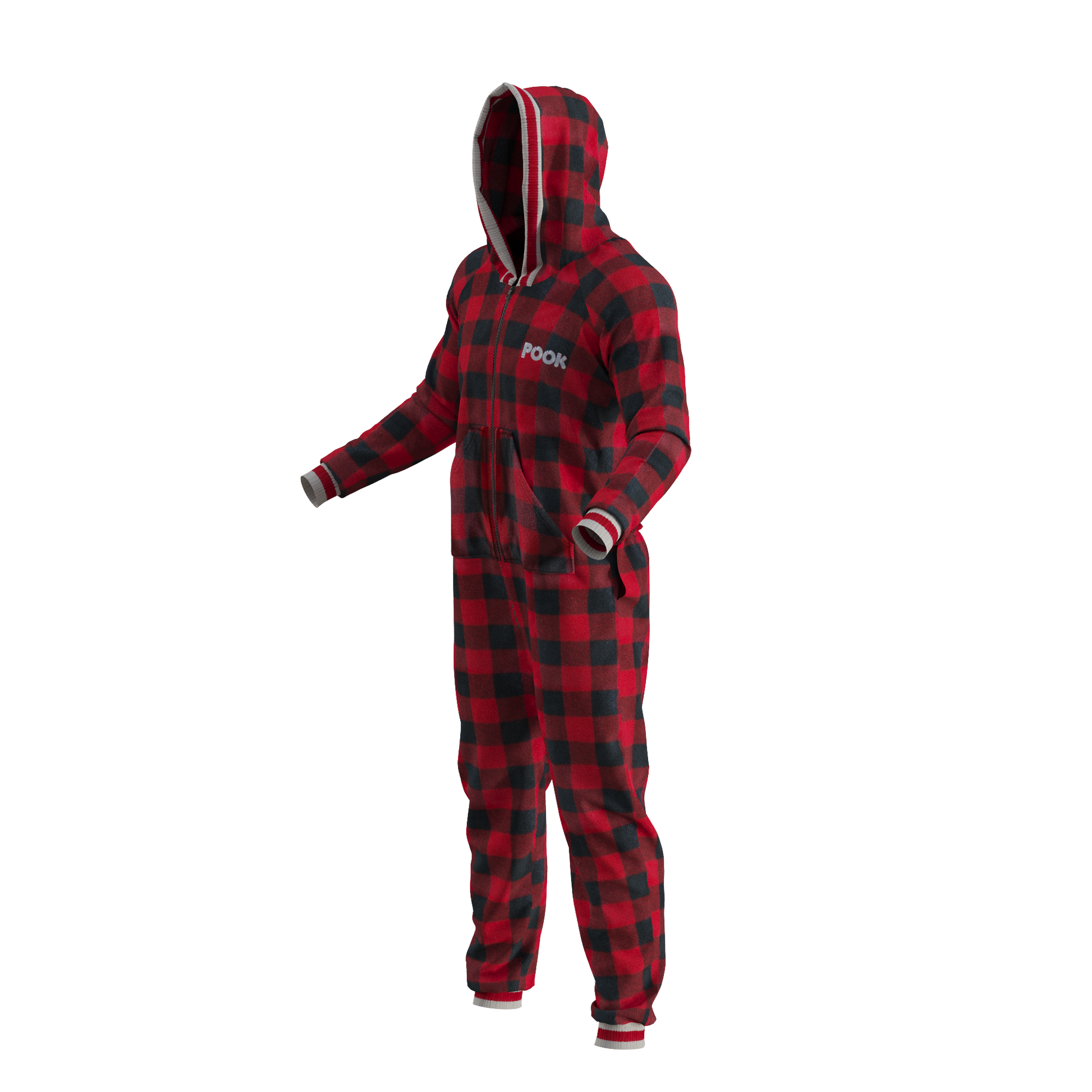 Pook Onesie - Red (Adult Unisex)