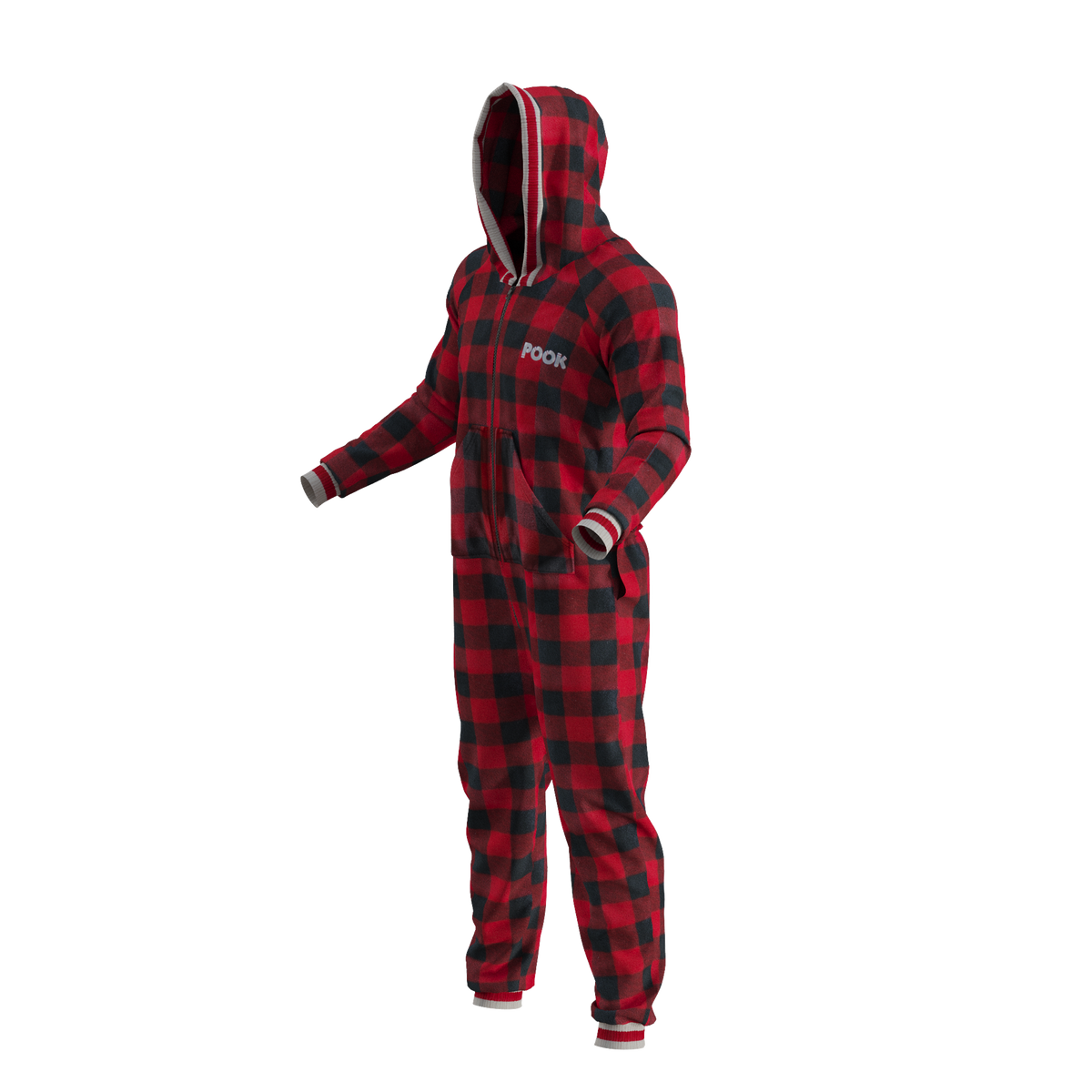 Pook Unisex Fleece Onesie Red