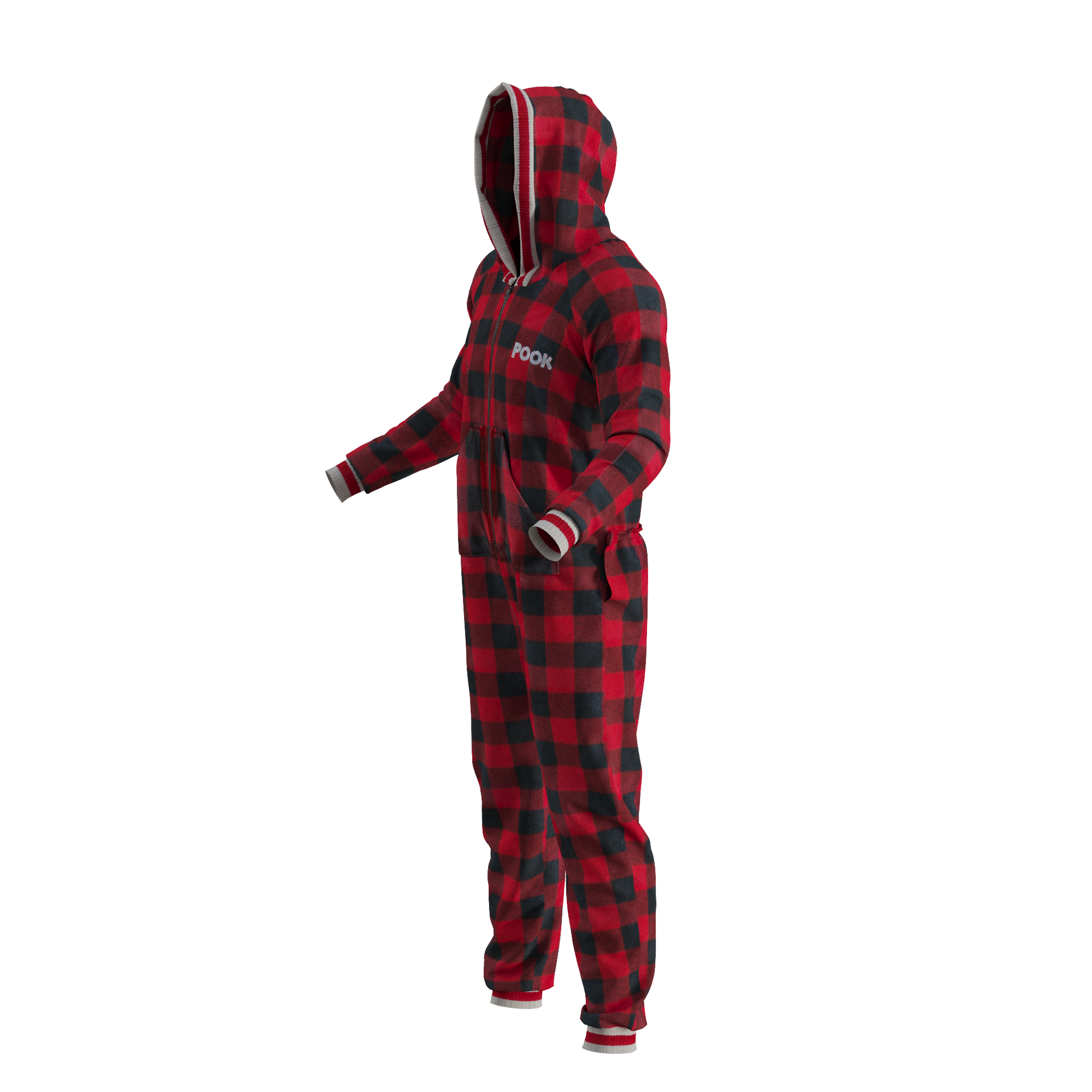 Pook Onesie - Red (Adult Unisex)