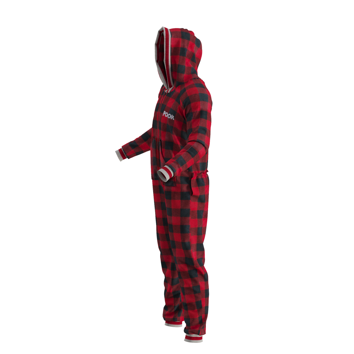 Pook Unisex Fleece Onesie Red