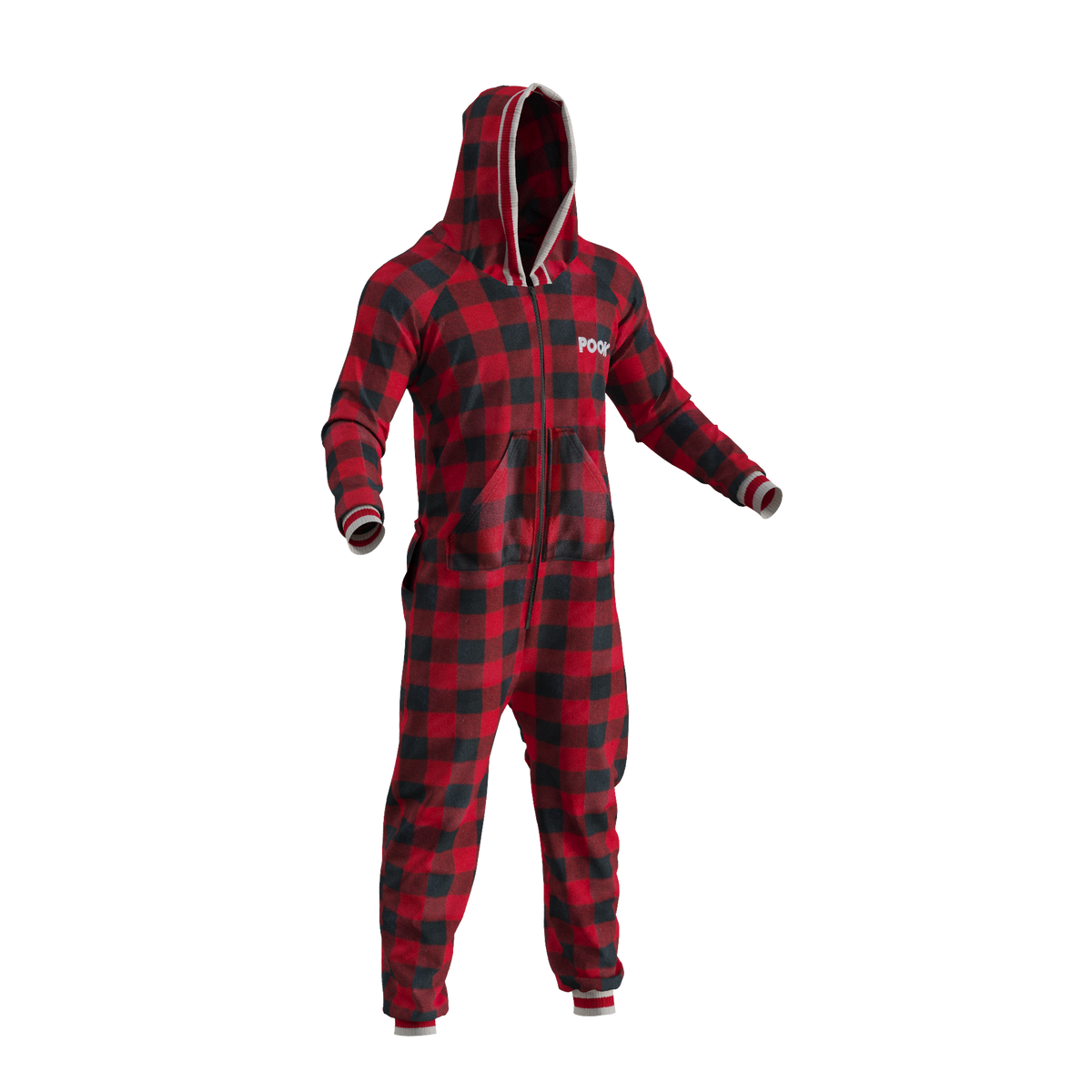 Pook Unisex Fleece Onesie Red
