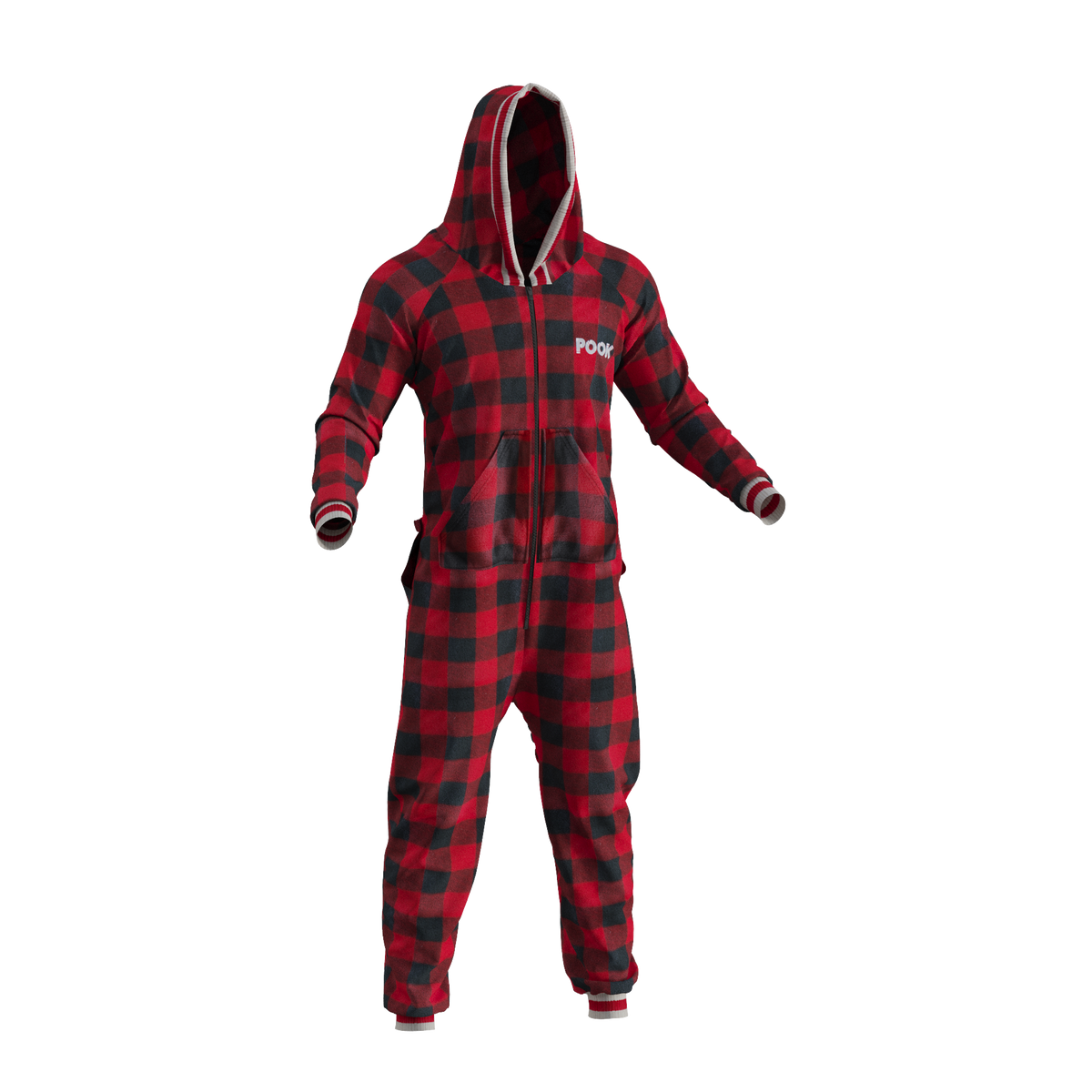 Pook Unisex Fleece Onesie Red