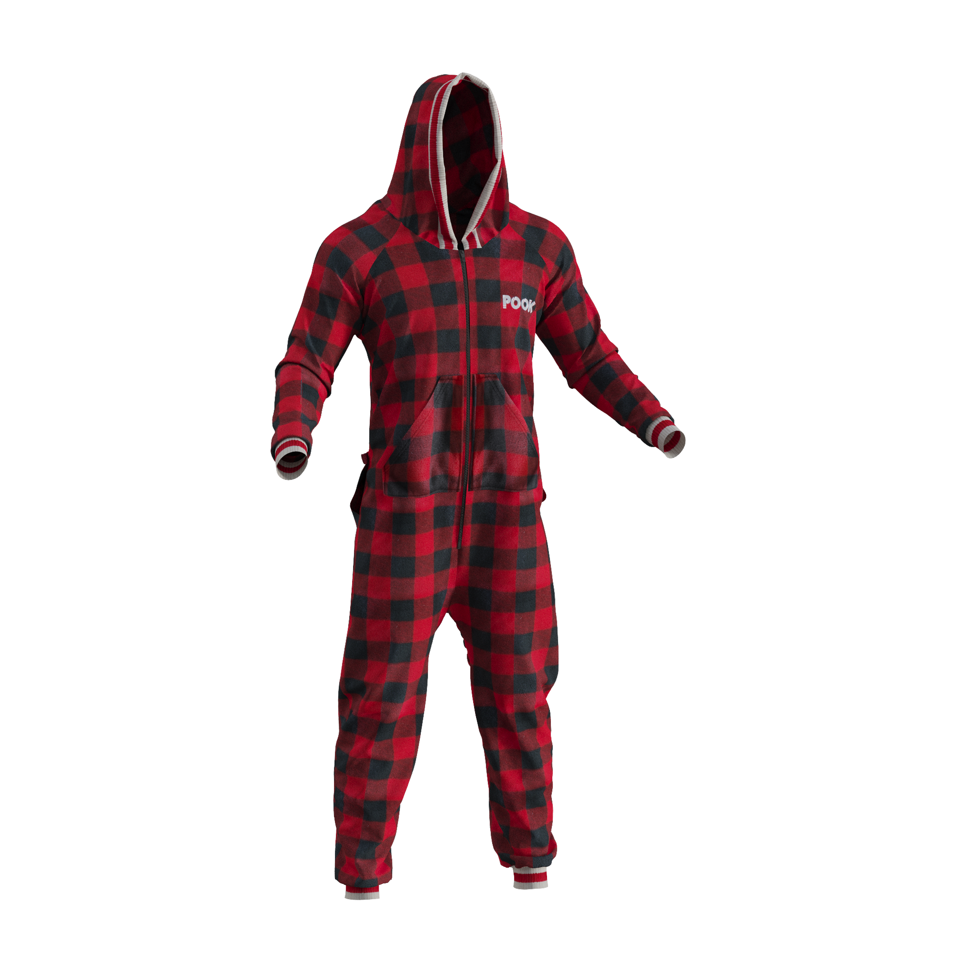 Pook Onesie - Red (Adult Unisex)