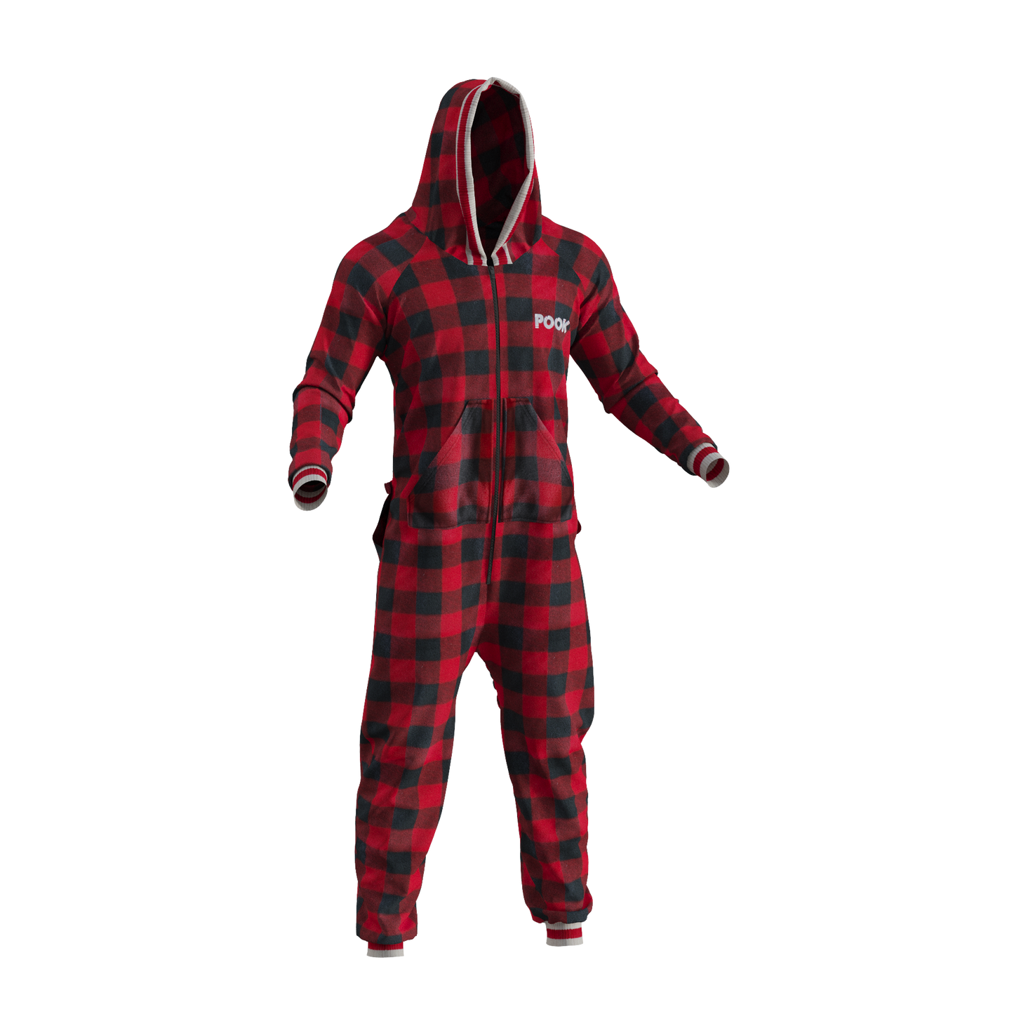 Pook Onesie - Red (Adult Unisex)