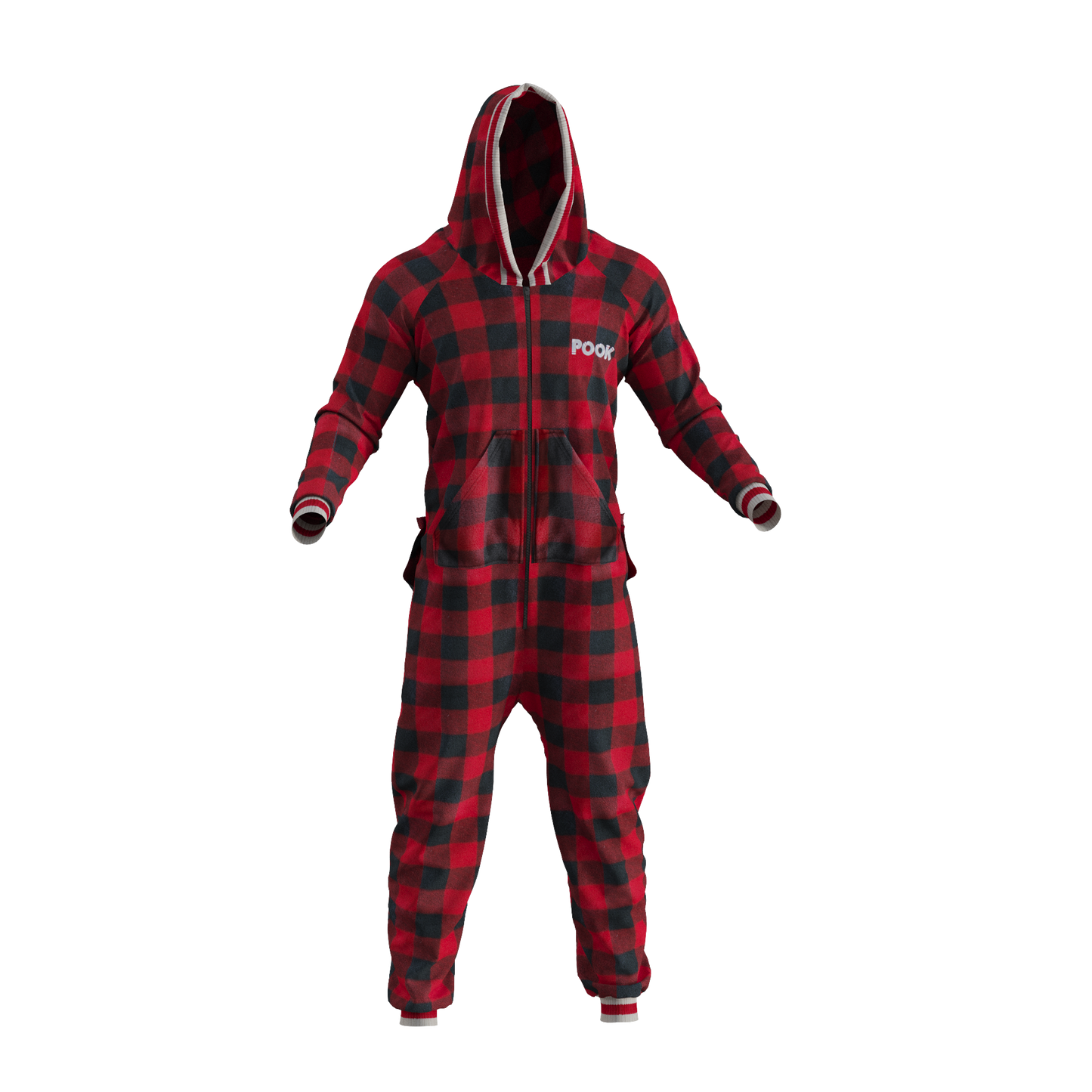 Pook Onesie - Red (Adult Unisex)