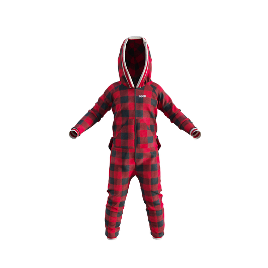 Pook Unisex Fleece Onesie Red