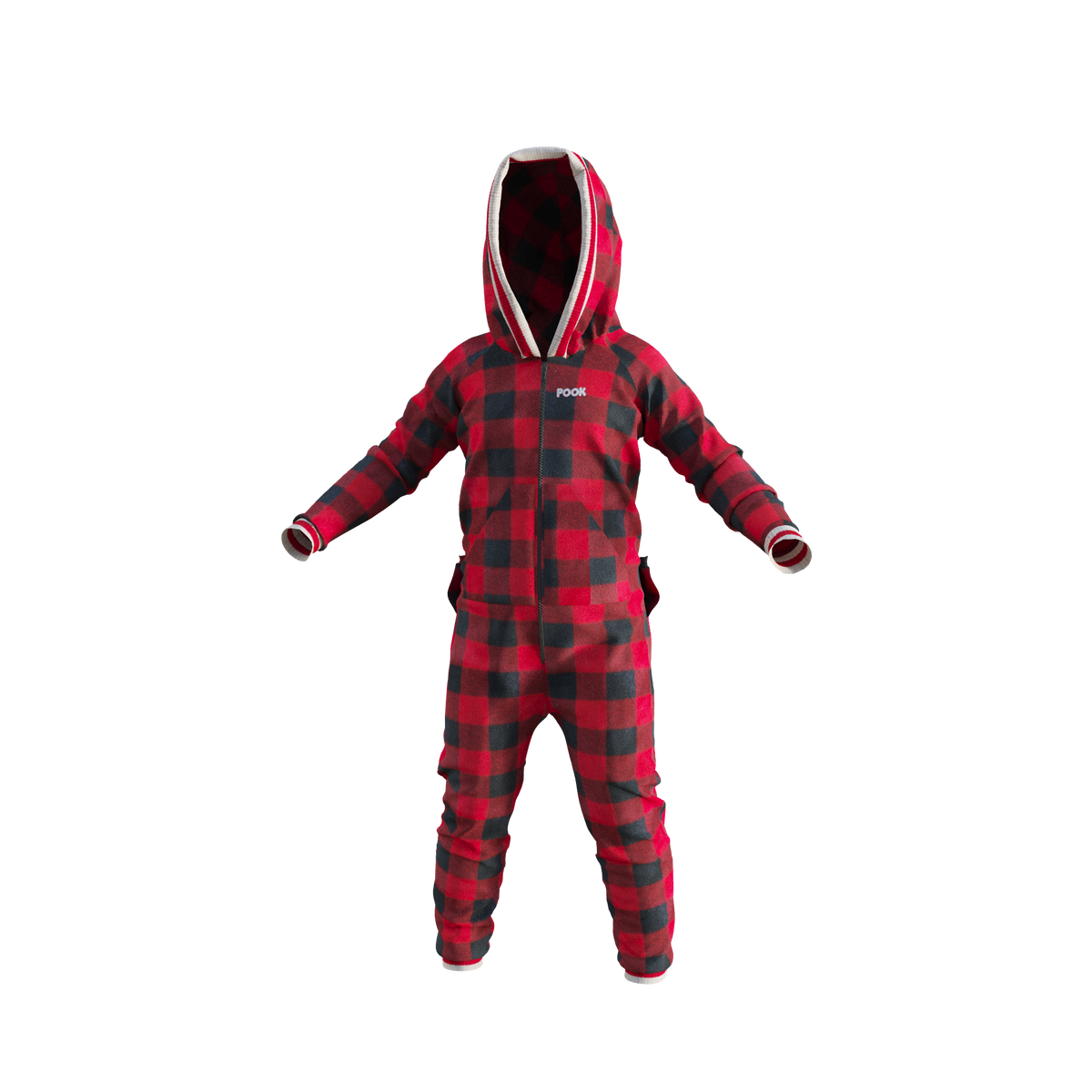Pook Unisex Fleece Onesie Red