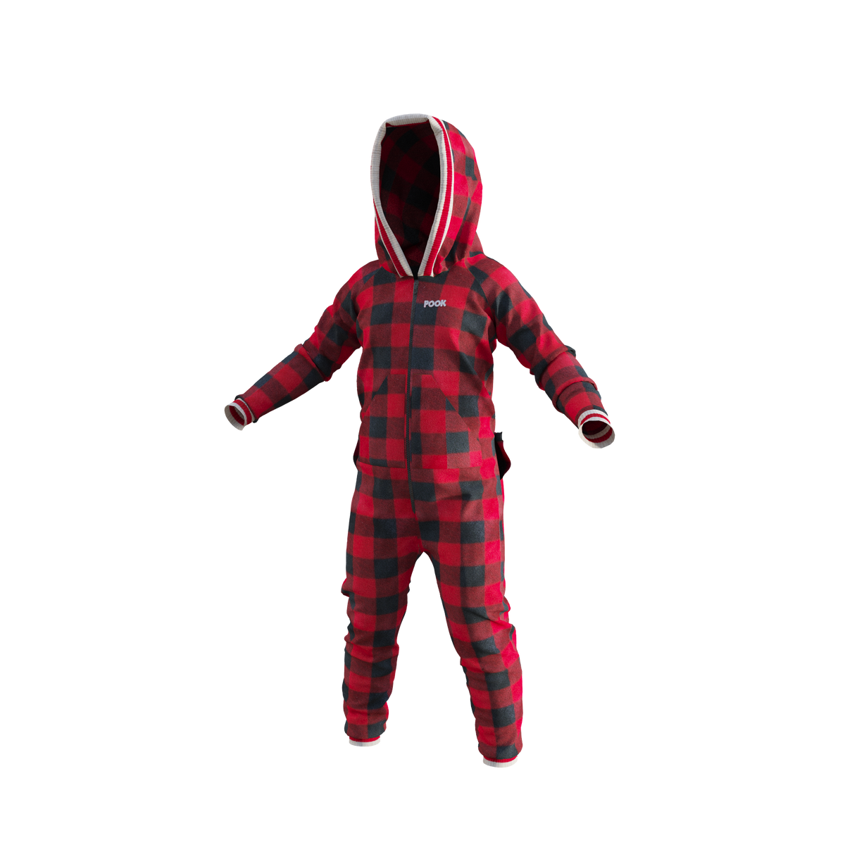 Pook Unisex Fleece Onesie Red