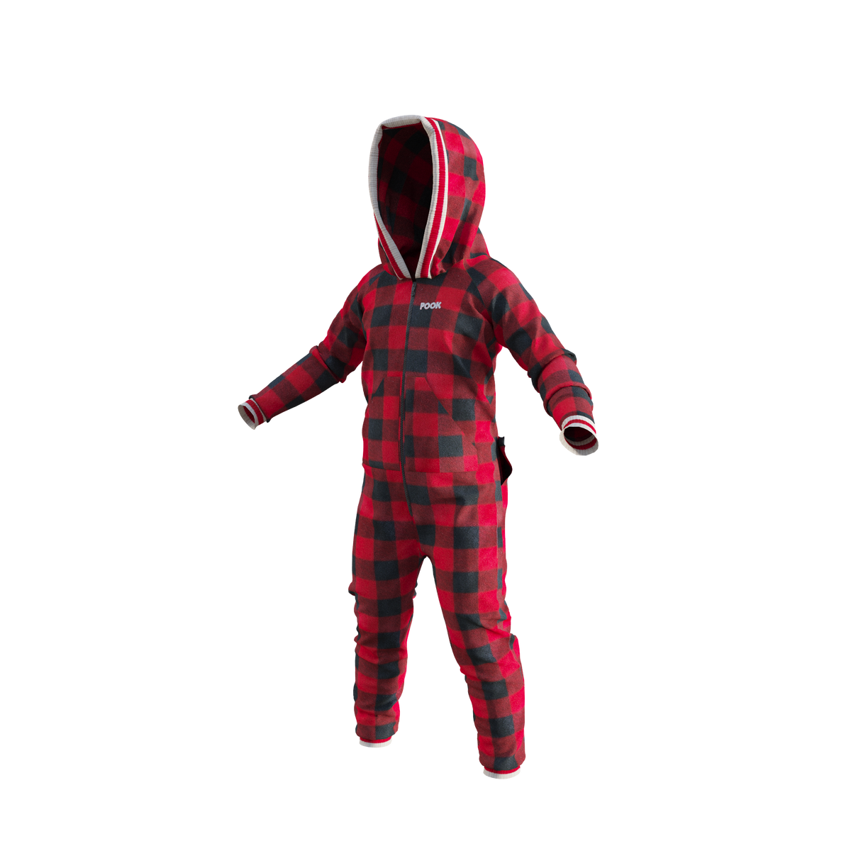 Pook Unisex Fleece Onesie Red