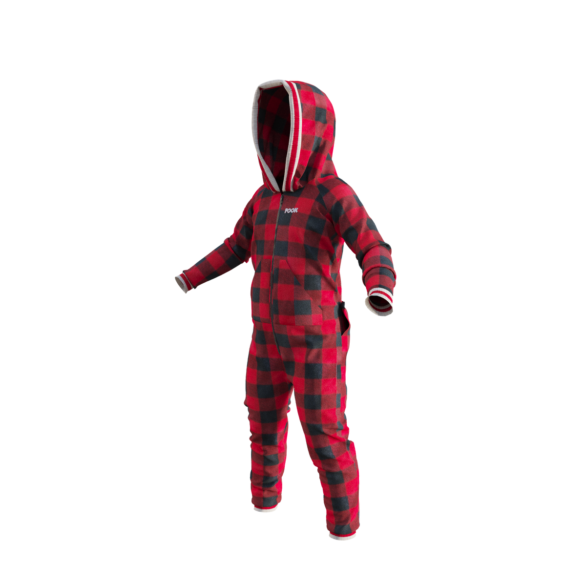 Pook Unisex Fleece Onesie Red