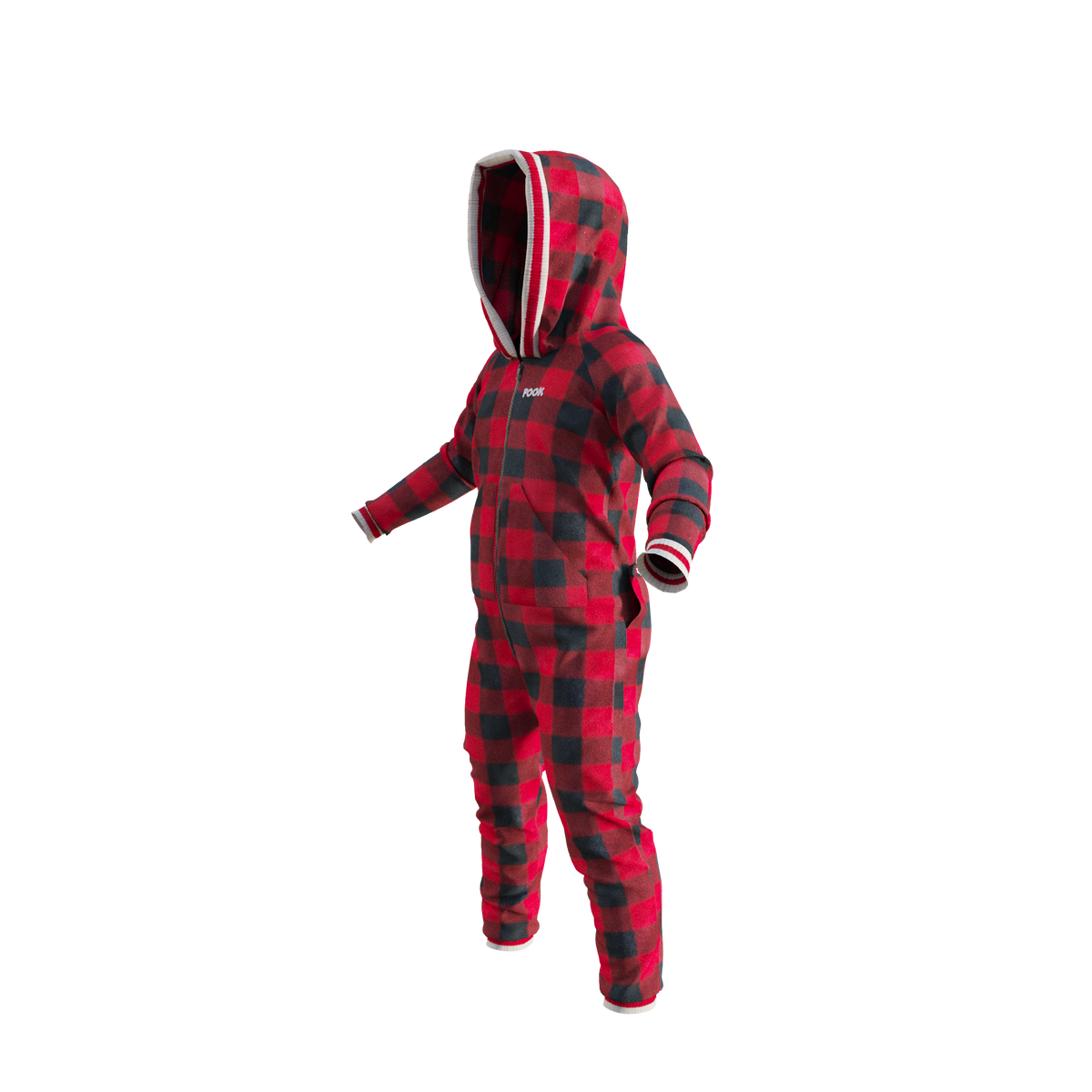 Pook Unisex Fleece Onesie Red