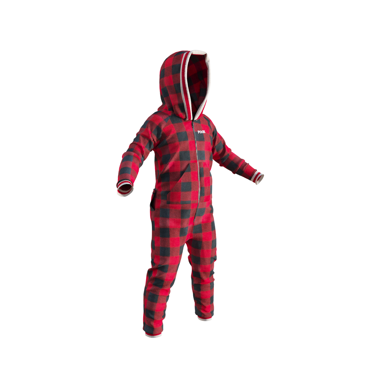 Pook Unisex Fleece Onesie Red
