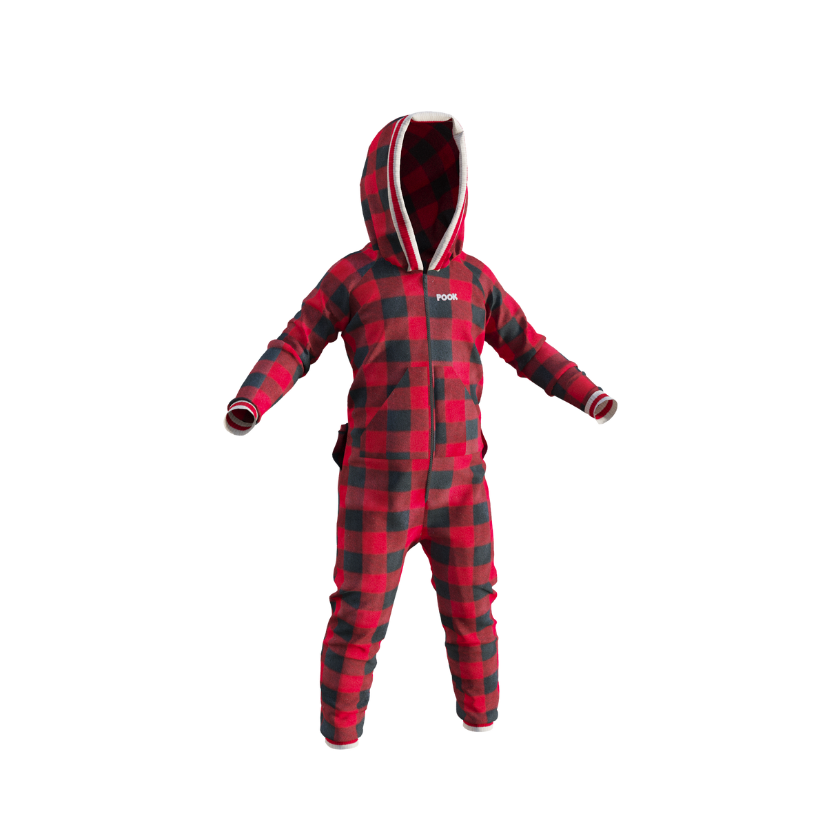 Pook Unisex Fleece Onesie Red