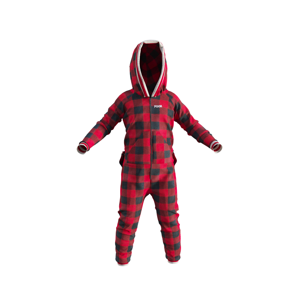 Pook Unisex Fleece Onesie Red