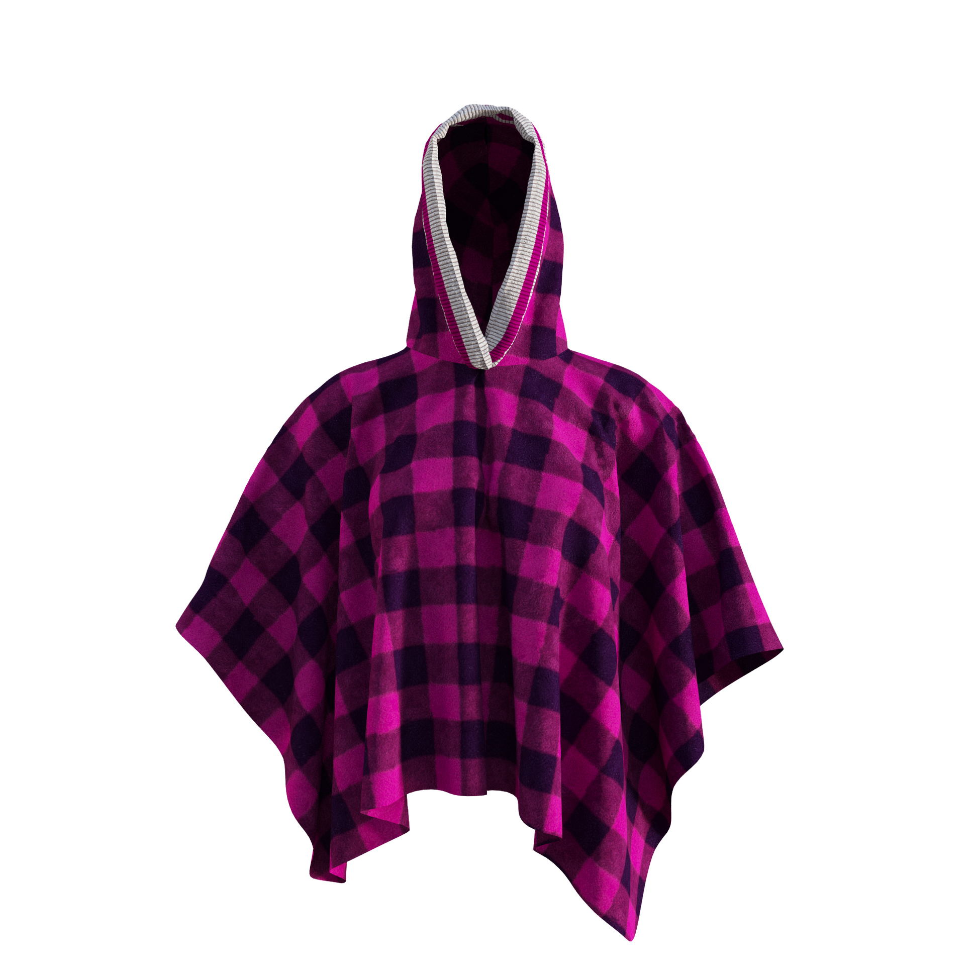Pook Poncho - Adult Pink Polar Fleece w/ Snap Fastners