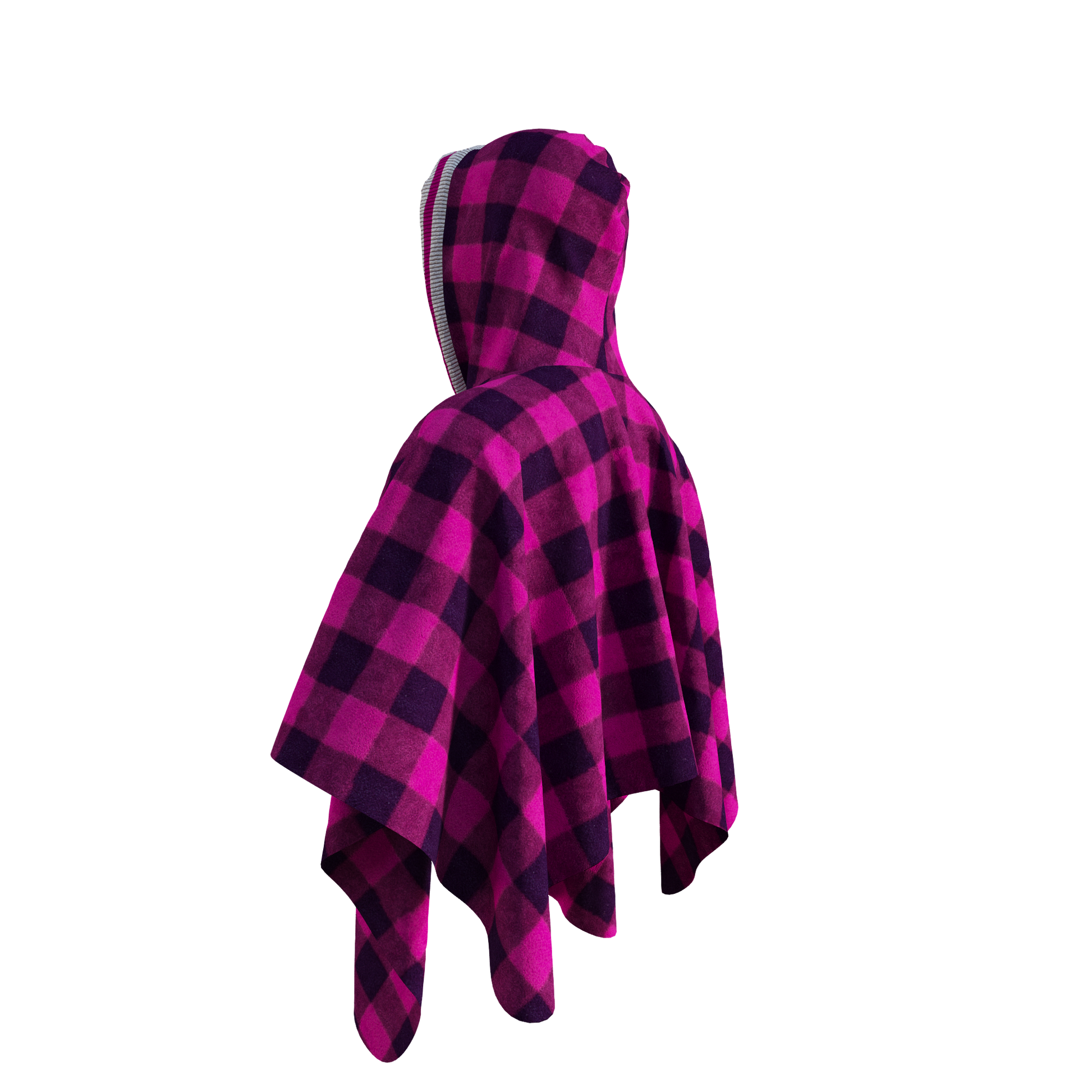 Pook Poncho - Adult Pink Polar Fleece w/ Snap Fastners