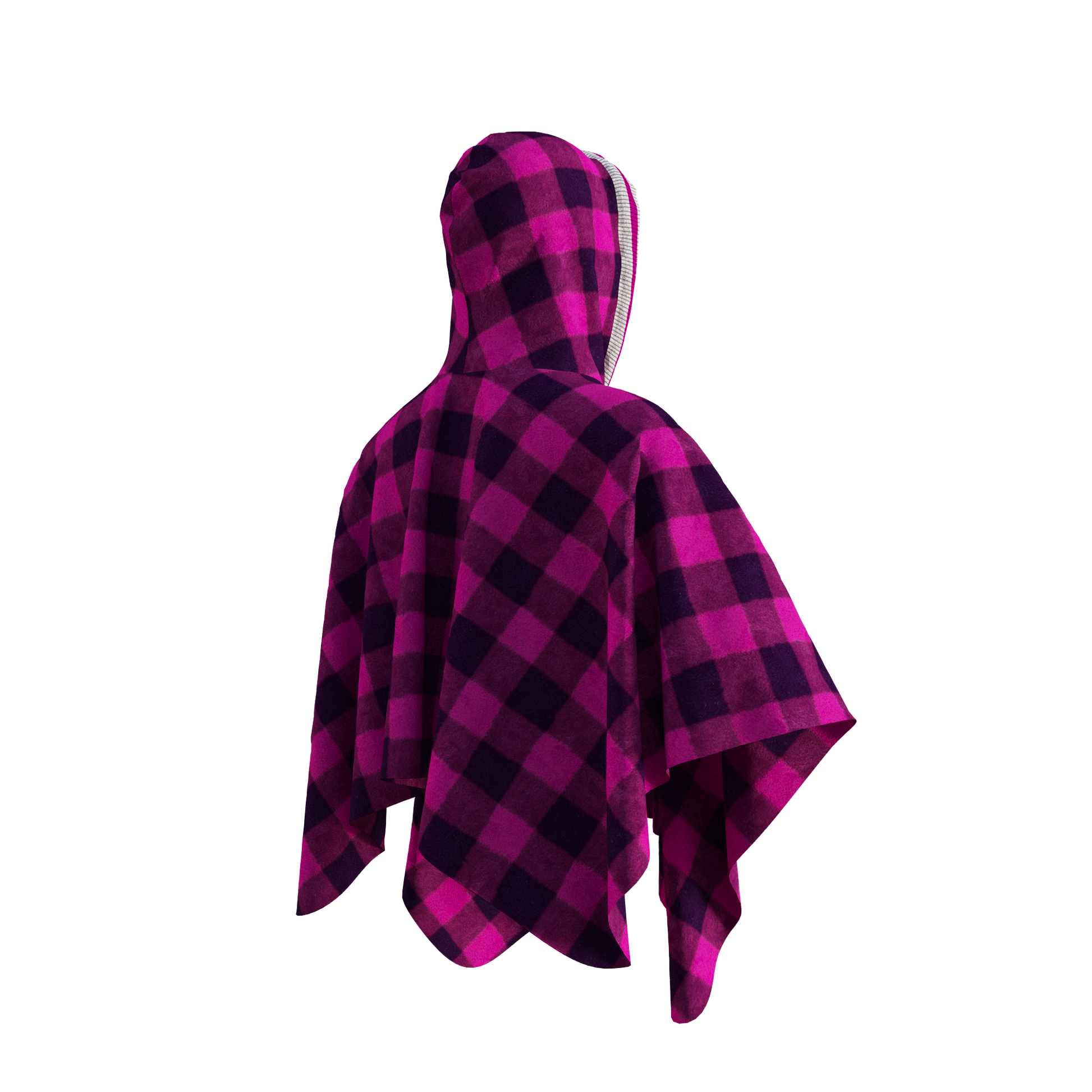 Pook Poncho - Adult Pink Polar Fleece w/ Snap Fastners