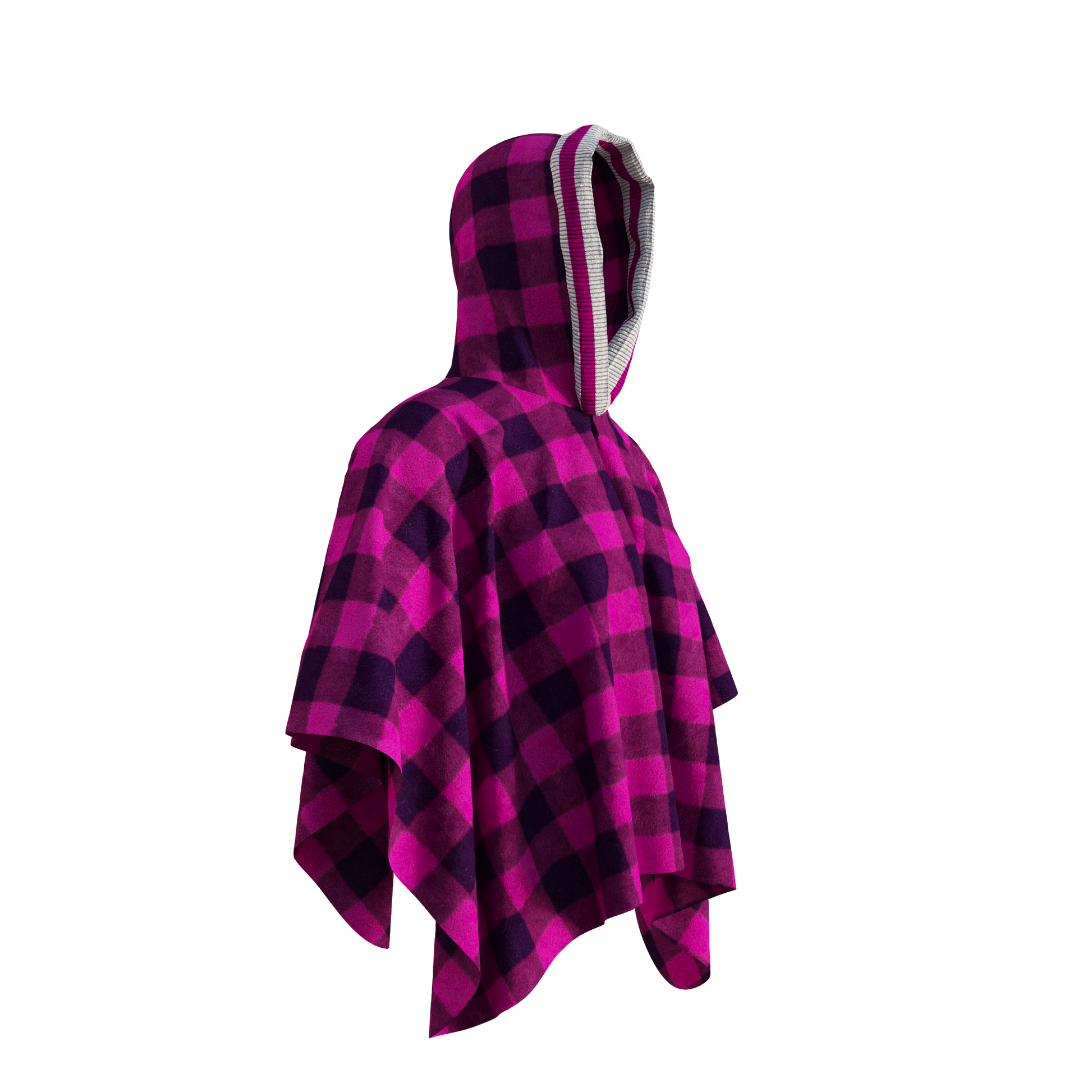 Pook Poncho - Adult Pink Polar Fleece w/ Snap Fastners