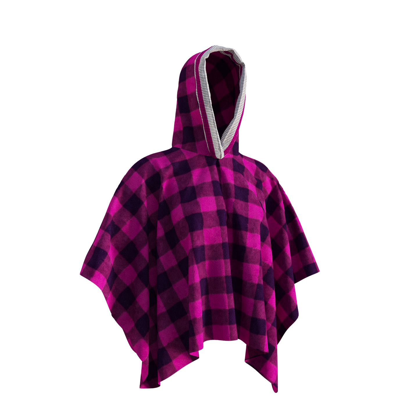 Pook Poncho - Adult Pink Polar Fleece w/ Snap Fastners
